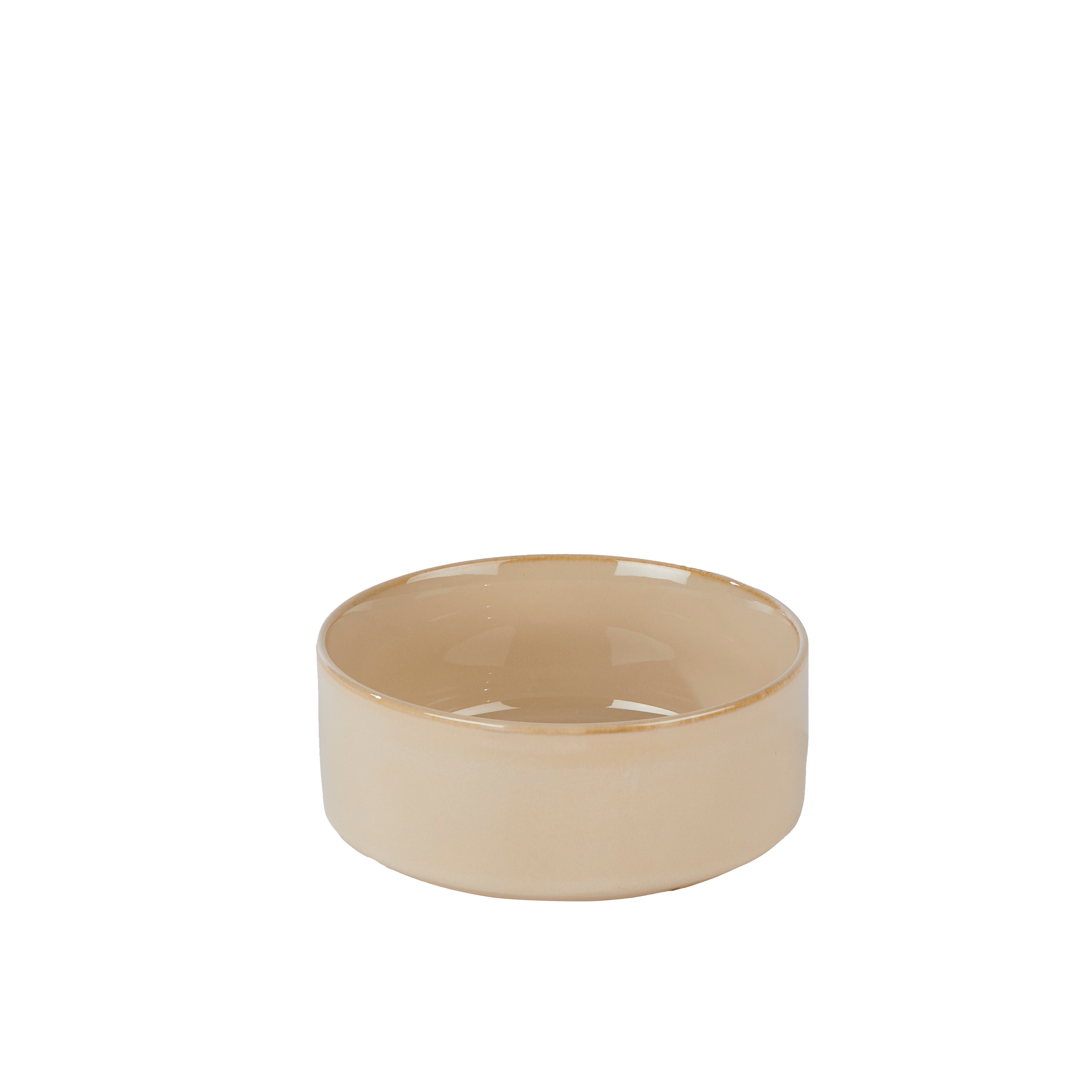 MINERAL SAND Bowl 35 CL beige - set van 4 H 5 cm - Ø 12,7 cm