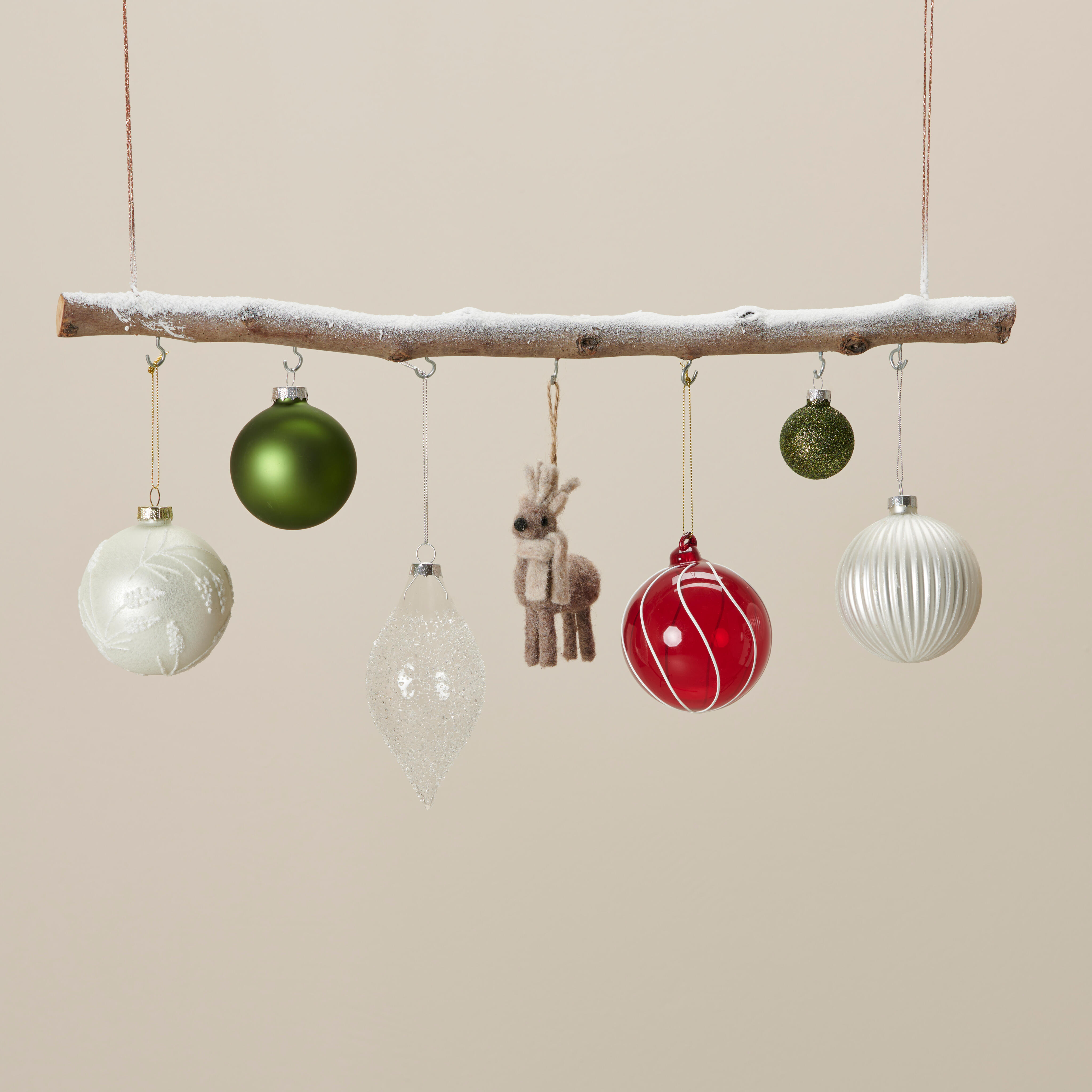 BIRCH Tak met 7 haken naturelL 80 cm