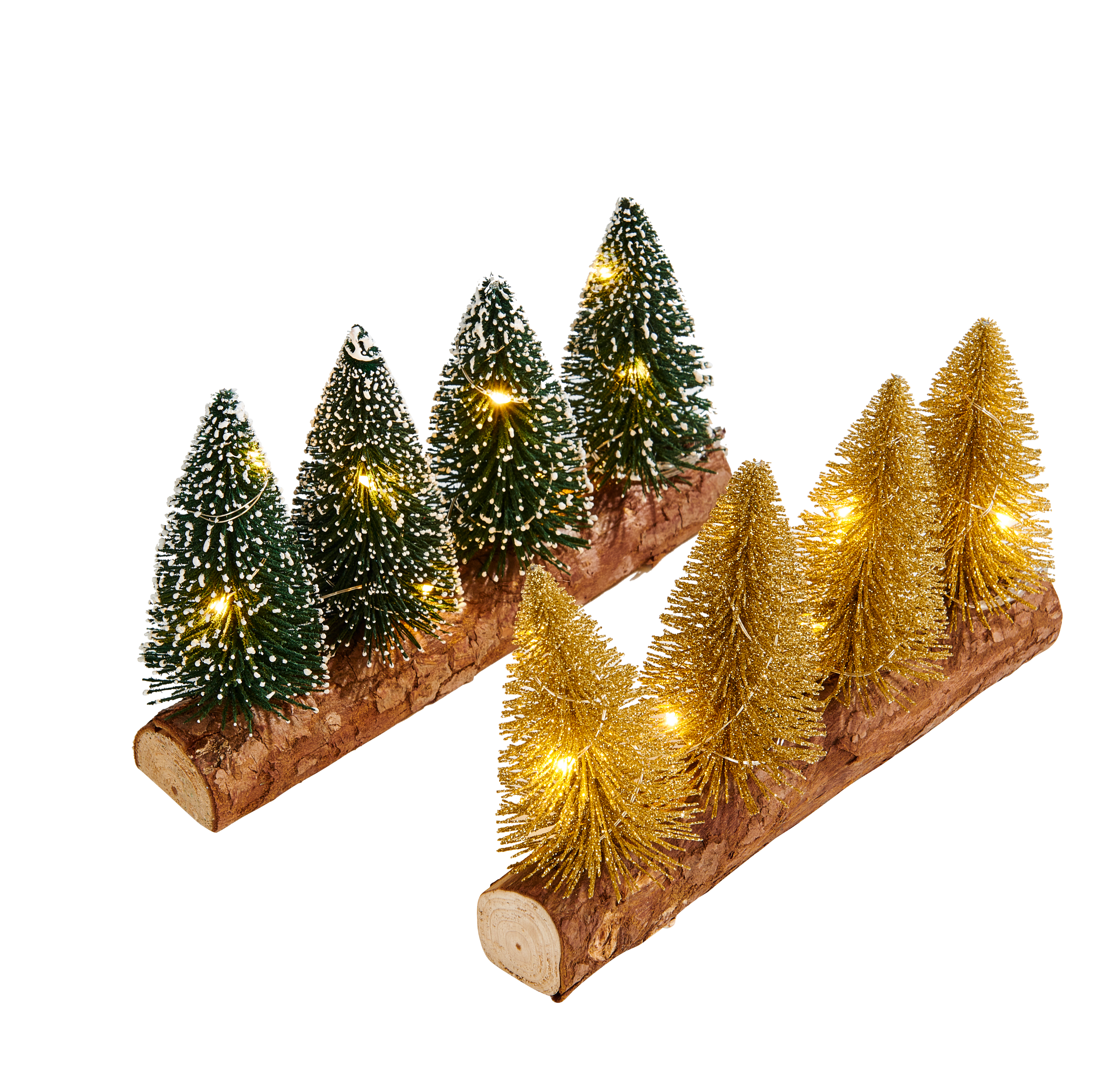 DANI Decobomen met 10 leds goudH 12 x L 20 cm