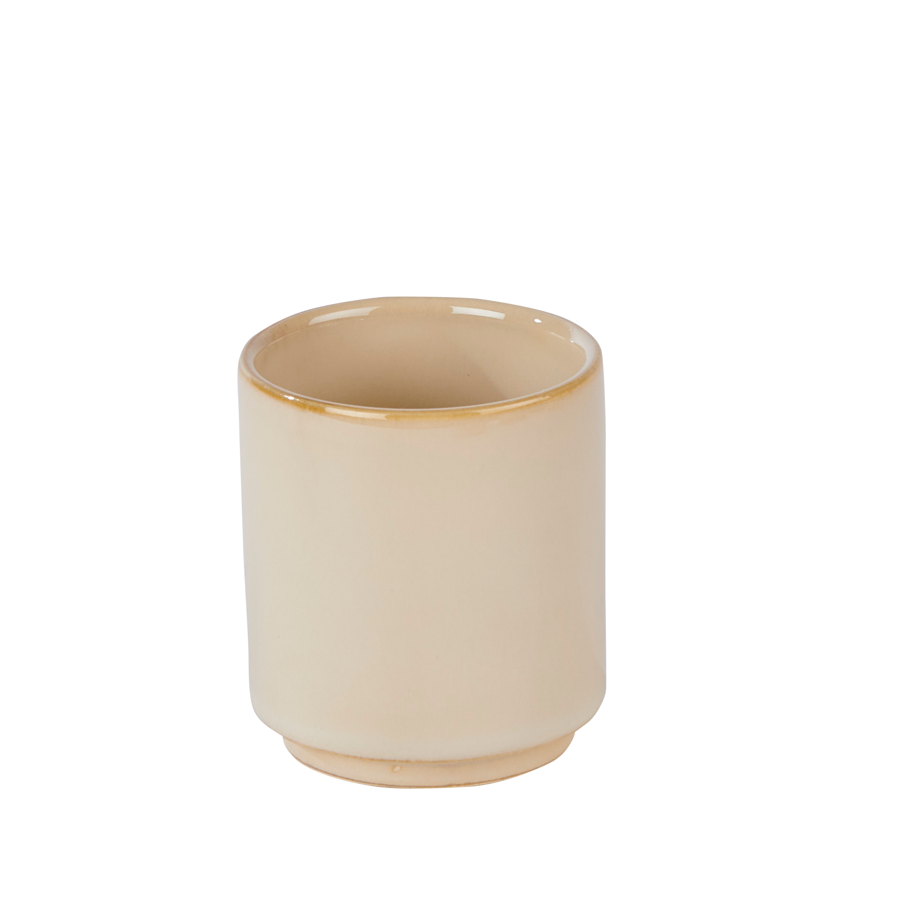 MINERAL SAND Espressomok 10 CL beige - set van 4 H 6,6 cm - Ø 6 cm