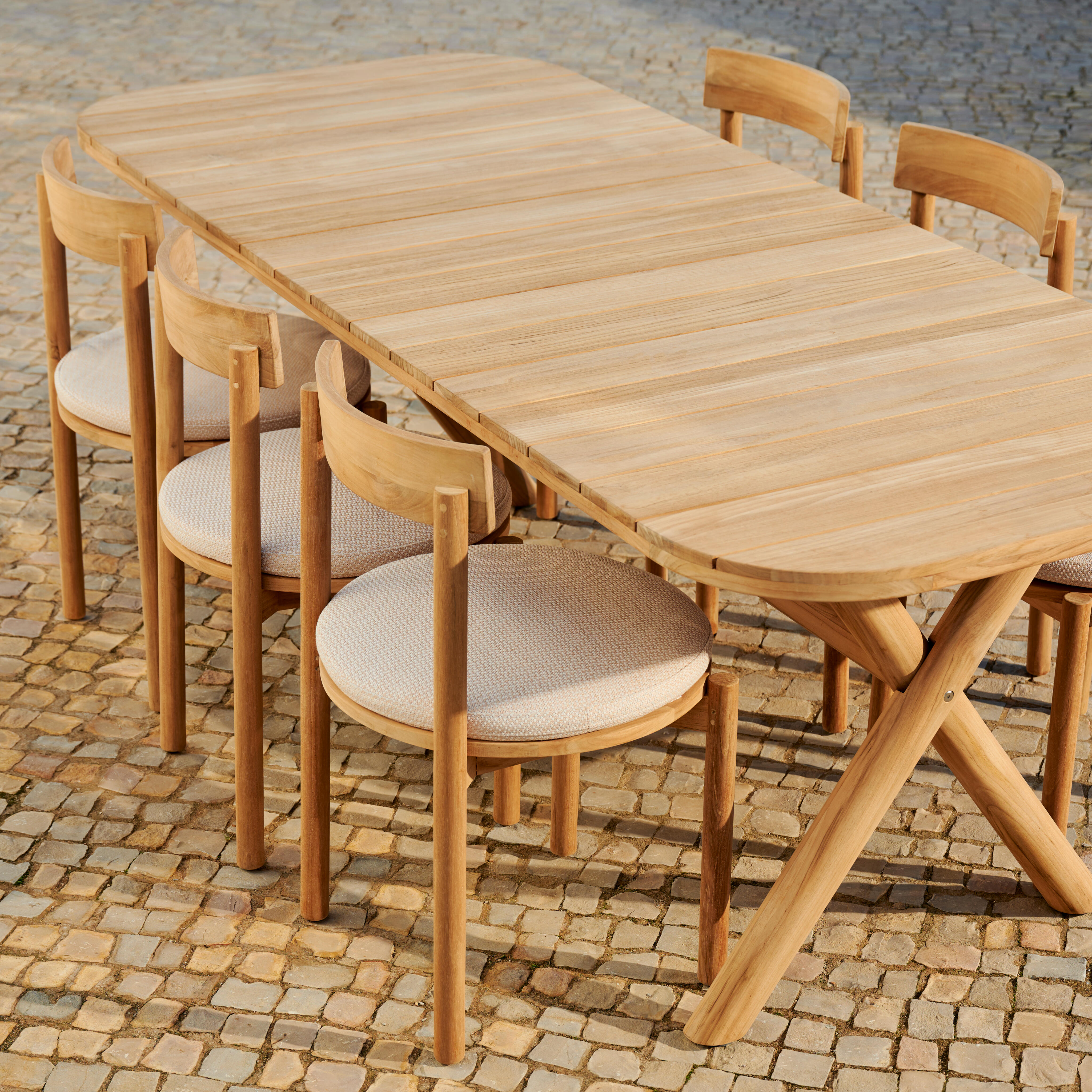 JULES Kussen beigeH 4 cm - Ø 50 cm