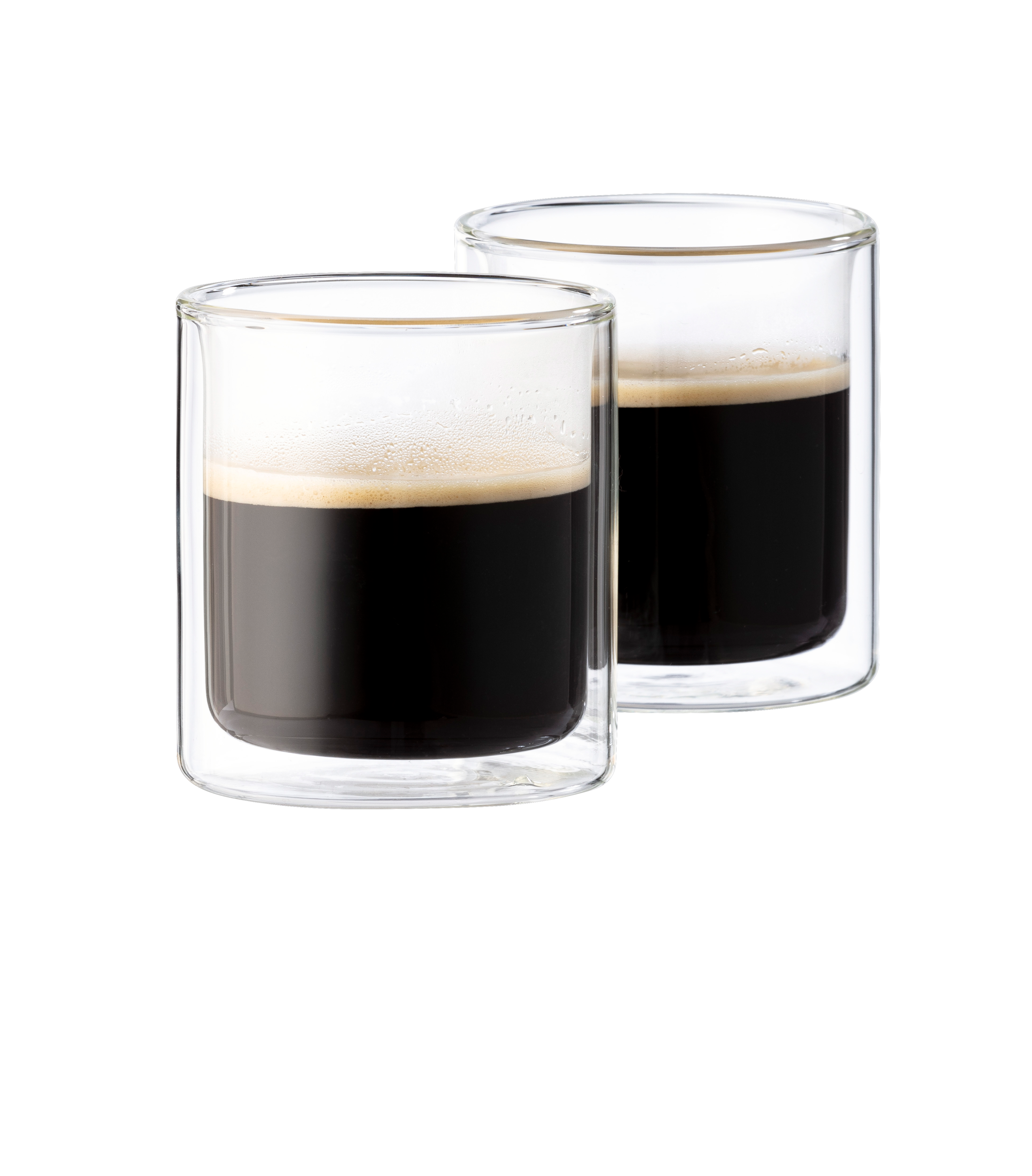 RELAX Dubbelwandig glas set van 2 24,5 CL transparantH 8,5 cm - Ø 7,5 cm