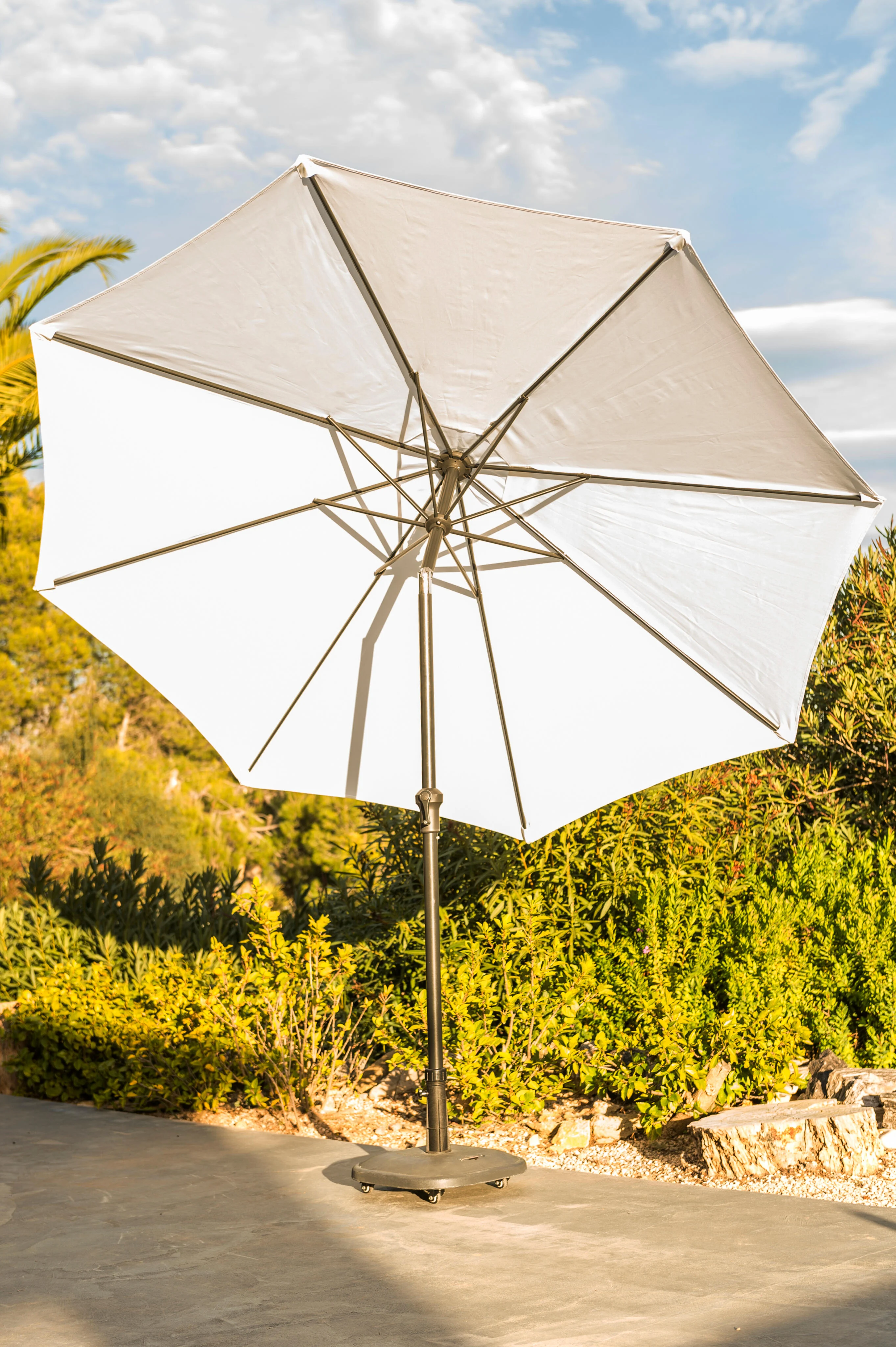 ALU Parasol zonder parasolvoet witH 240 cm - Ø 300 cm - CASA