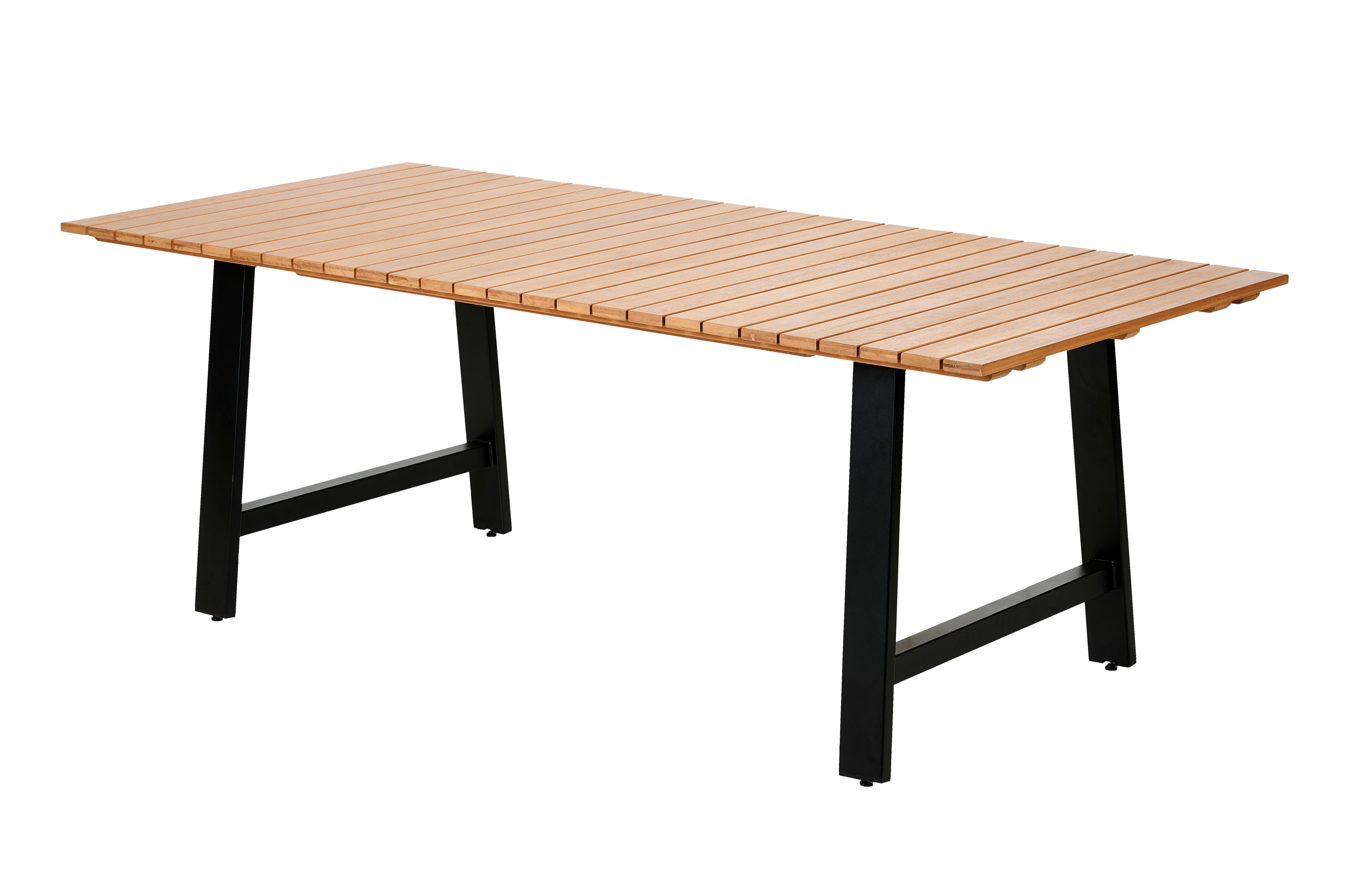 FORMAX Tuintafel met A-poten naturel/zwartH 5,8 x B 101 x L 216 cm