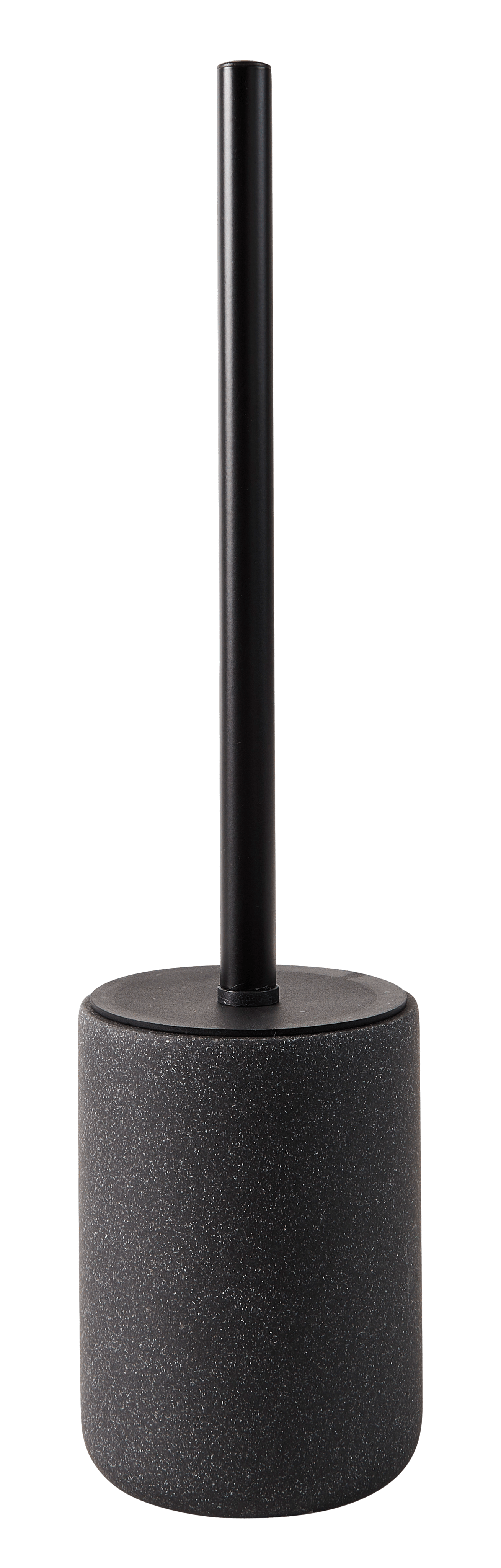 MOON WC-borstel in houder zwart, donkergrijsH 39,5 cm - Ø 9,5 cm