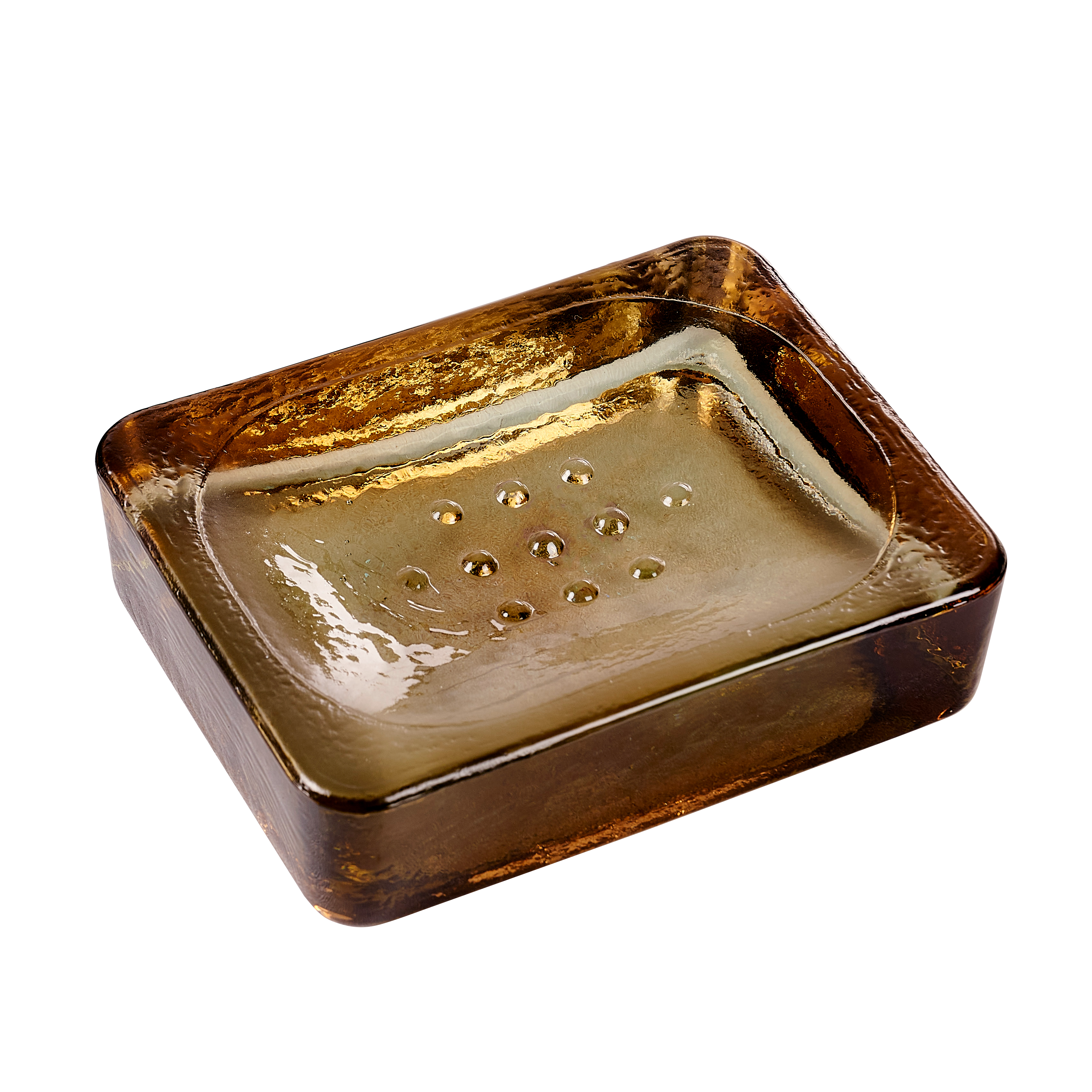 RECYCLE Zeepschaal bruinH 3 x B 12,5 x D 9 cm