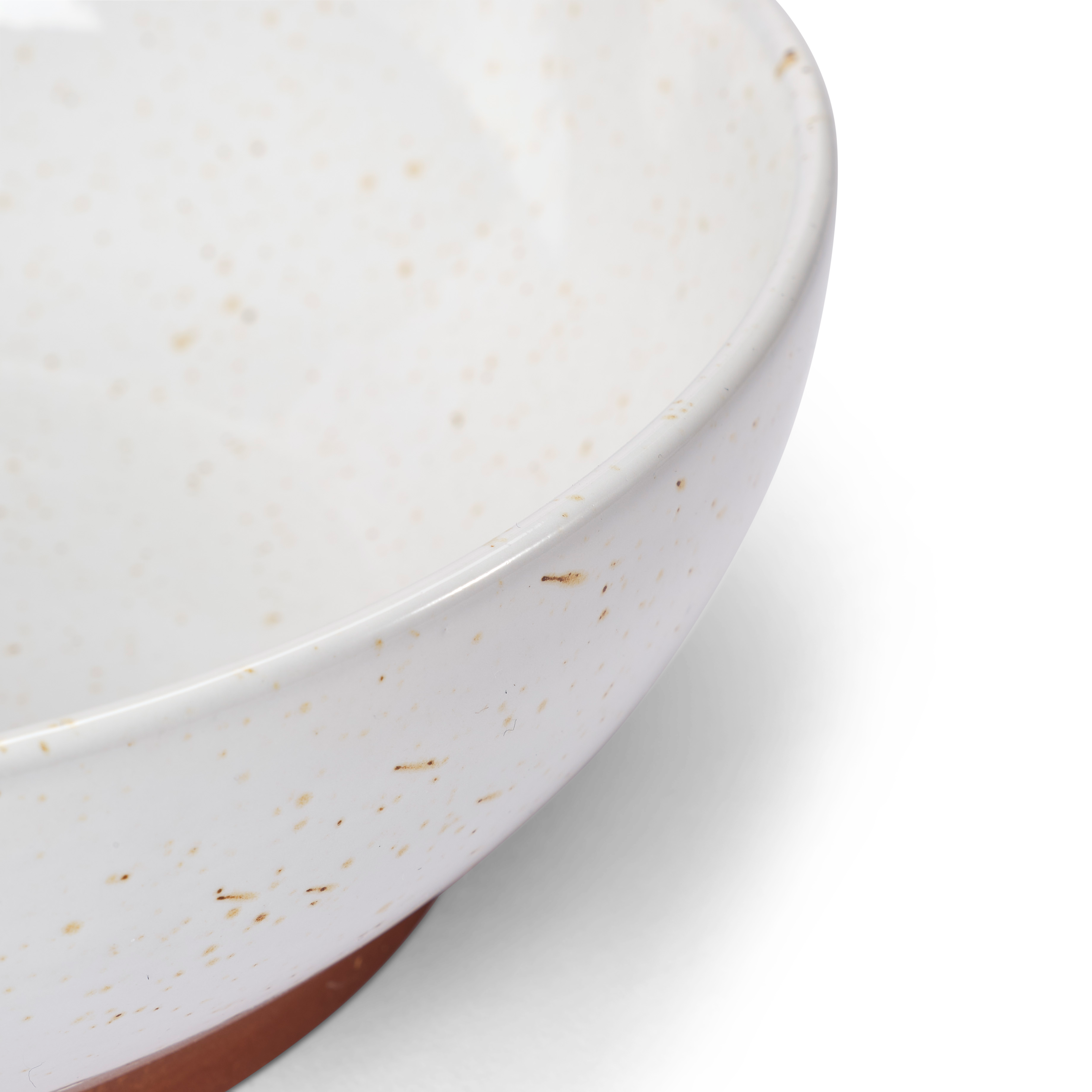 TERRA  Bowl wit - set van 4 H 7,5 cm - Ø 24,5 cm