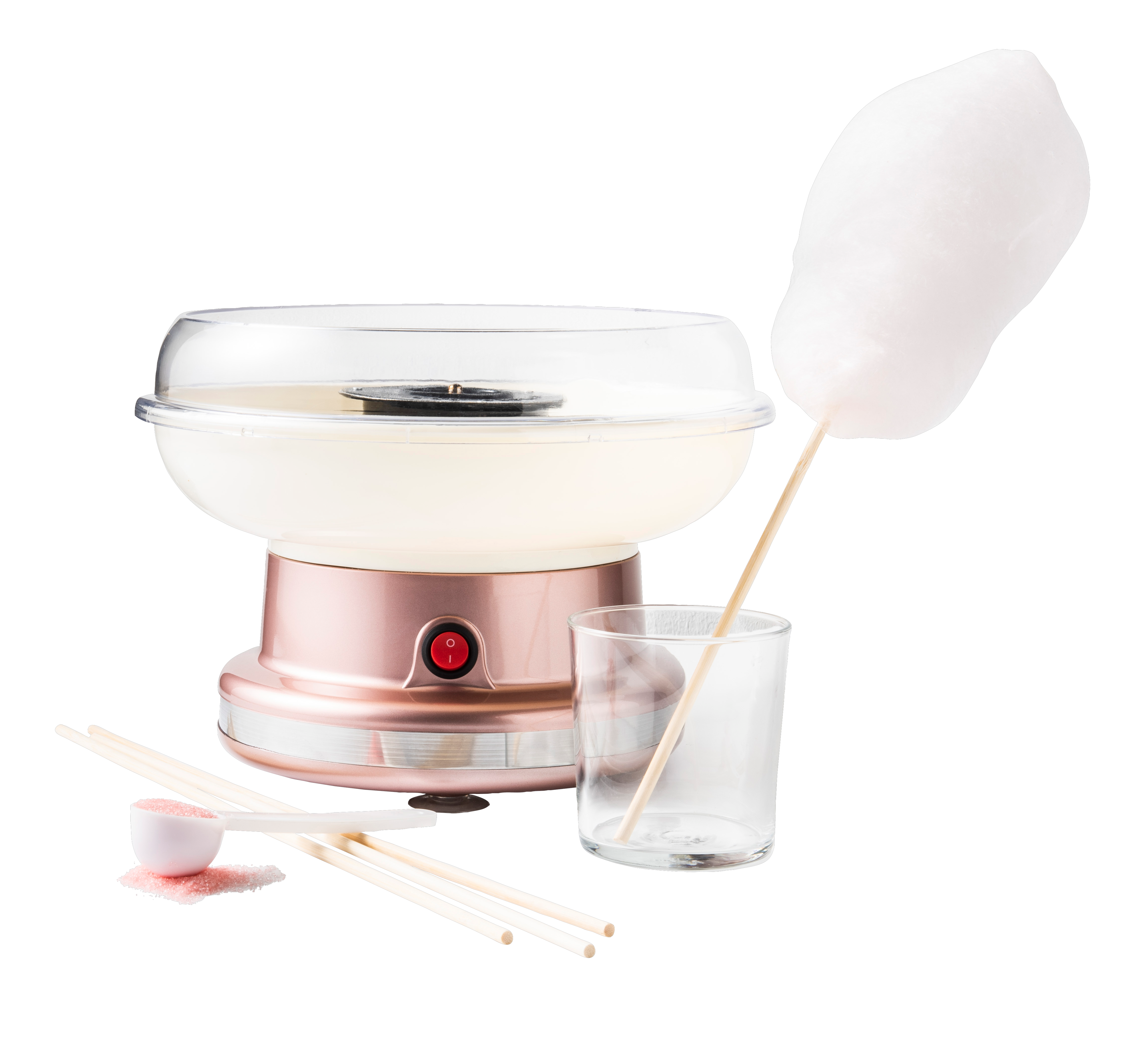 RETRO FUN Suikerspinmachine rozeH 18,5 cm - Ø 28 cm