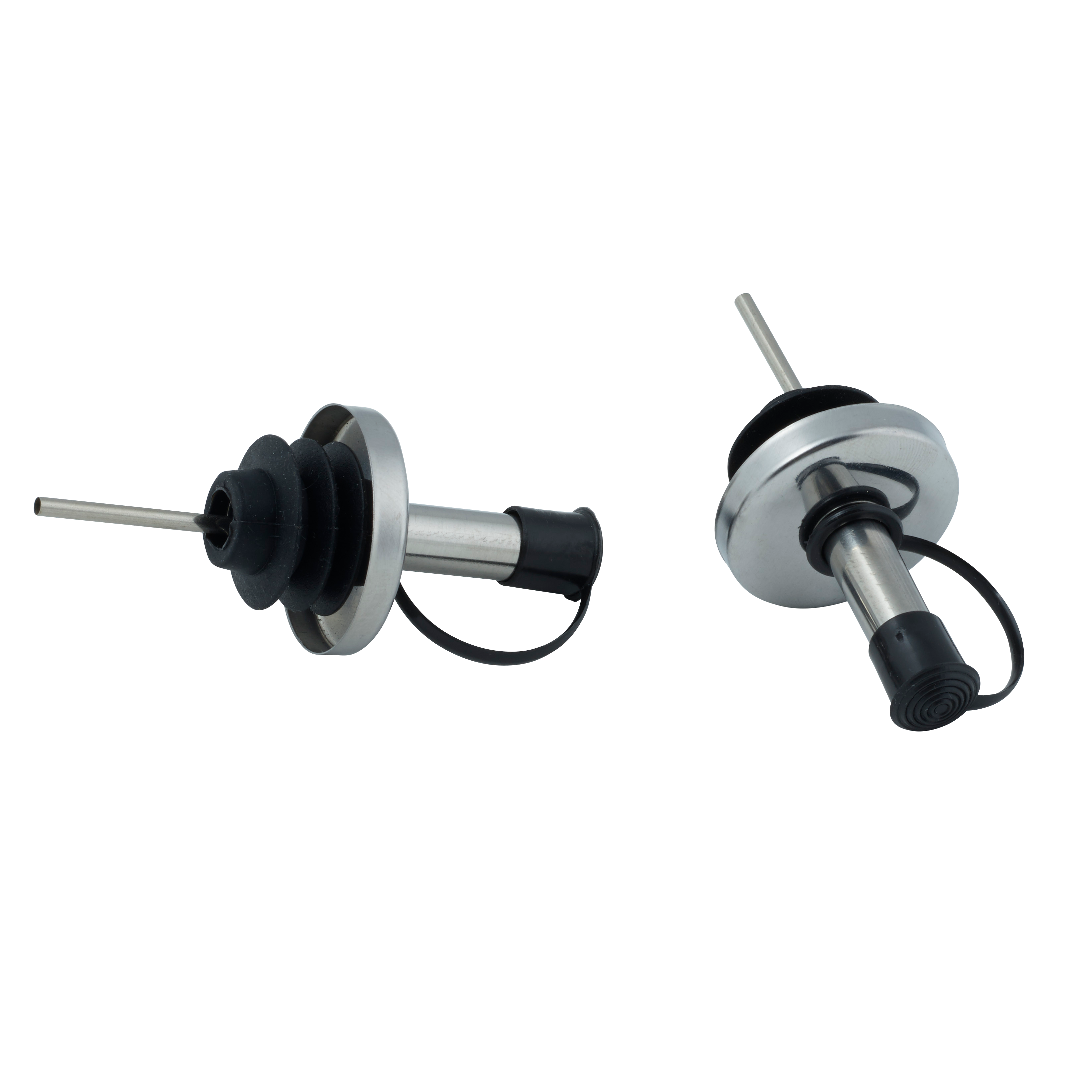 NOZZO Schenktuiten set van 2 zilverH 8,5 cm - Ø 3,2 cm