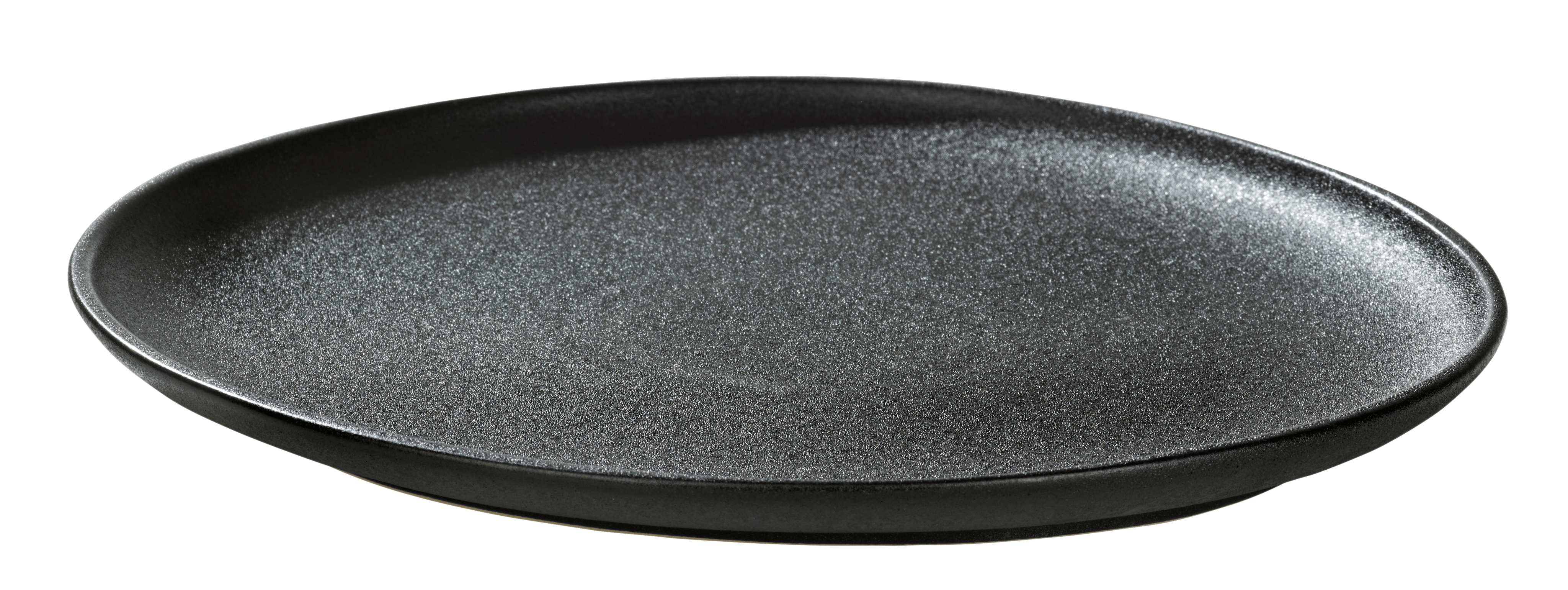MAGMA Bord zwart - set van 4 Ø 31 cm