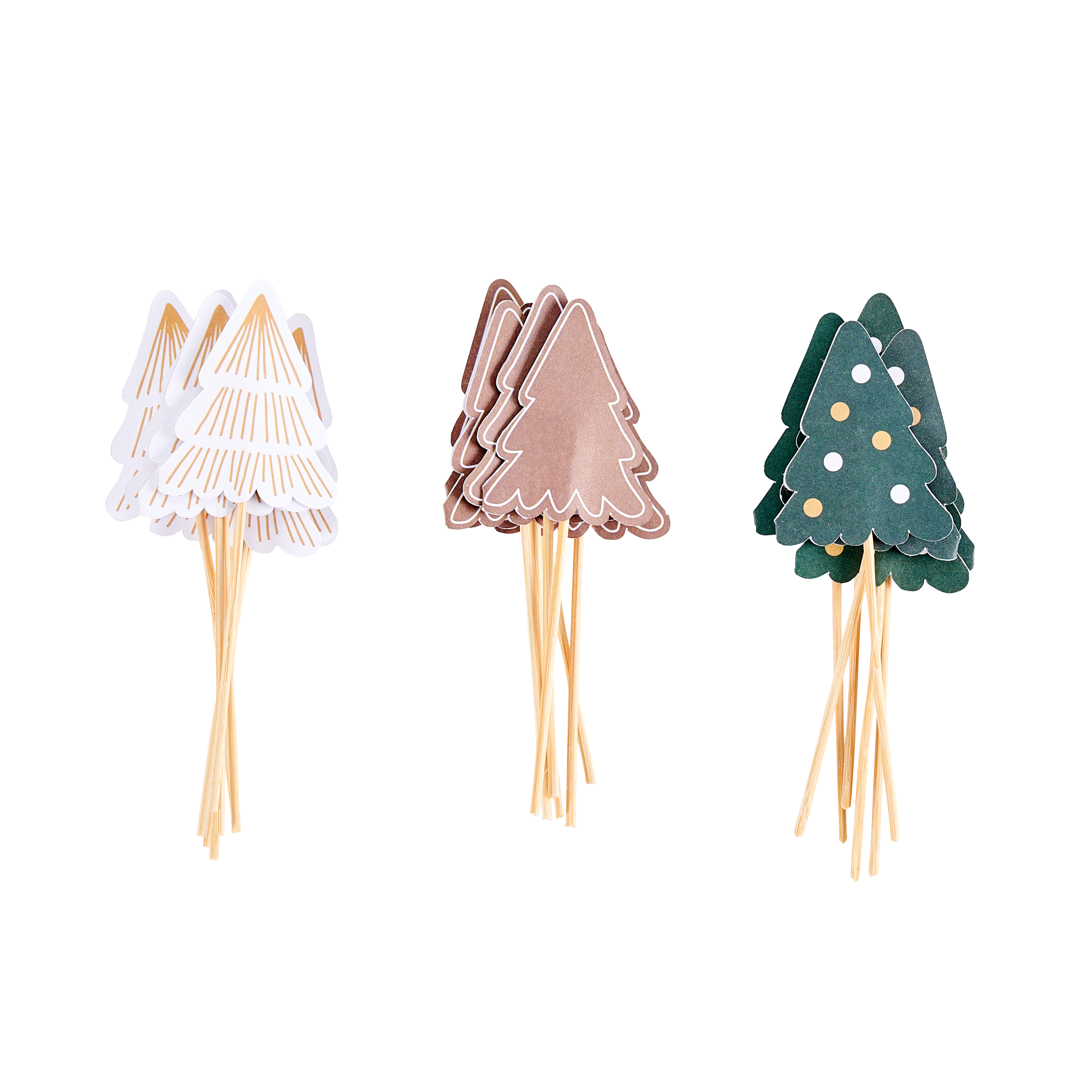 X-MAS Aperoprikkers set van 20 multicolorH 16 x B 9,5 cm