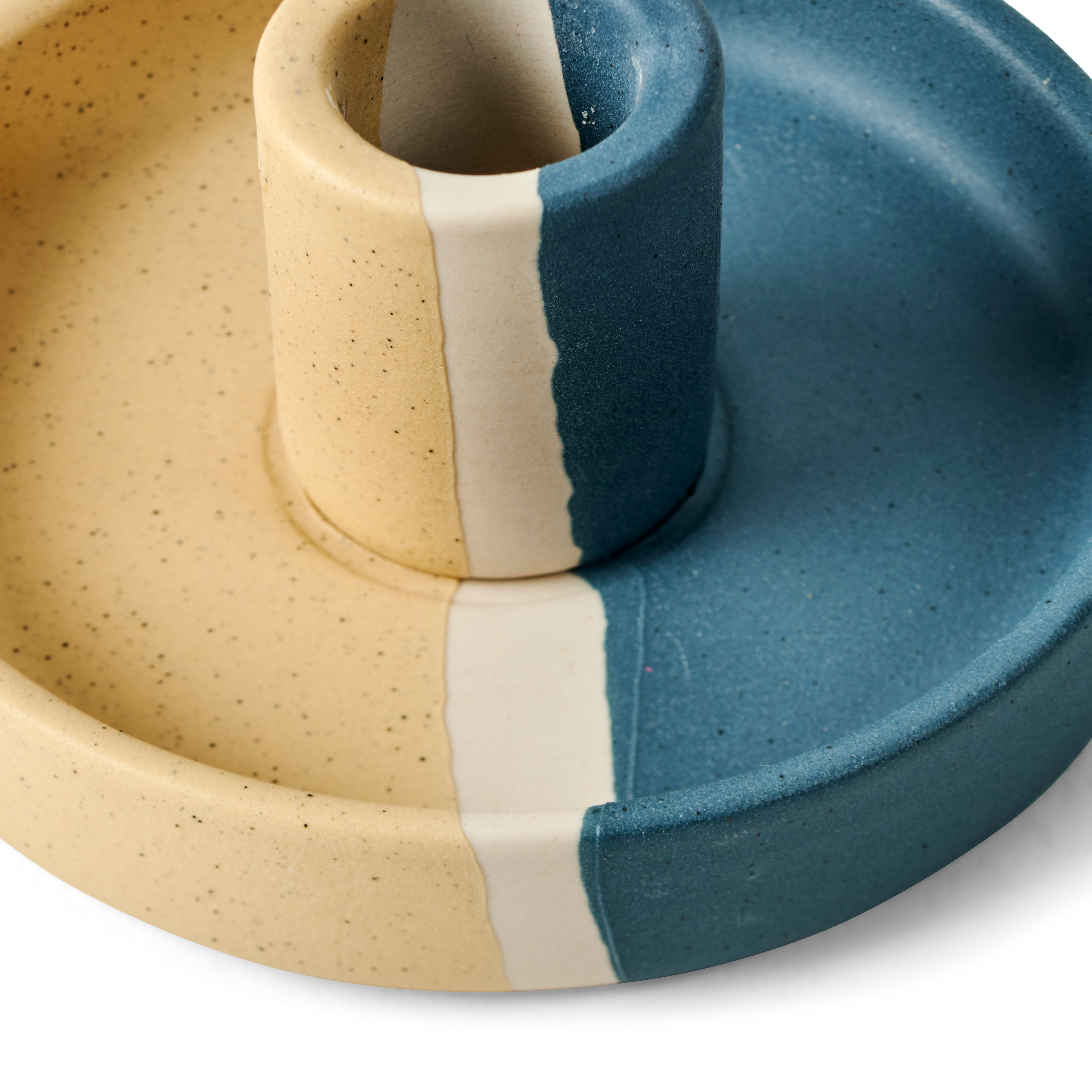 DESERT Kandelaar blauwH 5 cm - Ø 10,5 cm