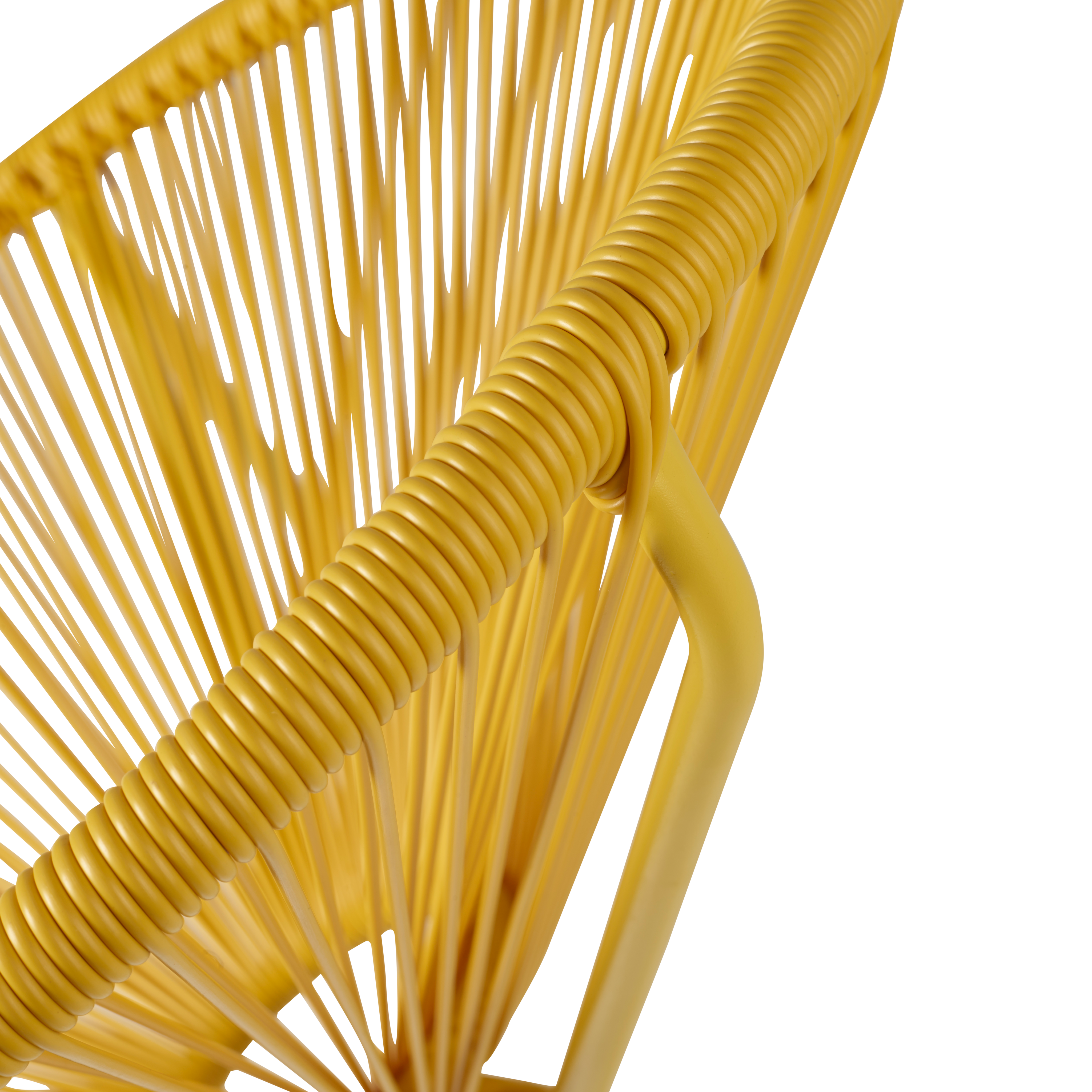 ACAPULCO Lounge stoel geelH 82 x B 75 x D 69 cm - CASA