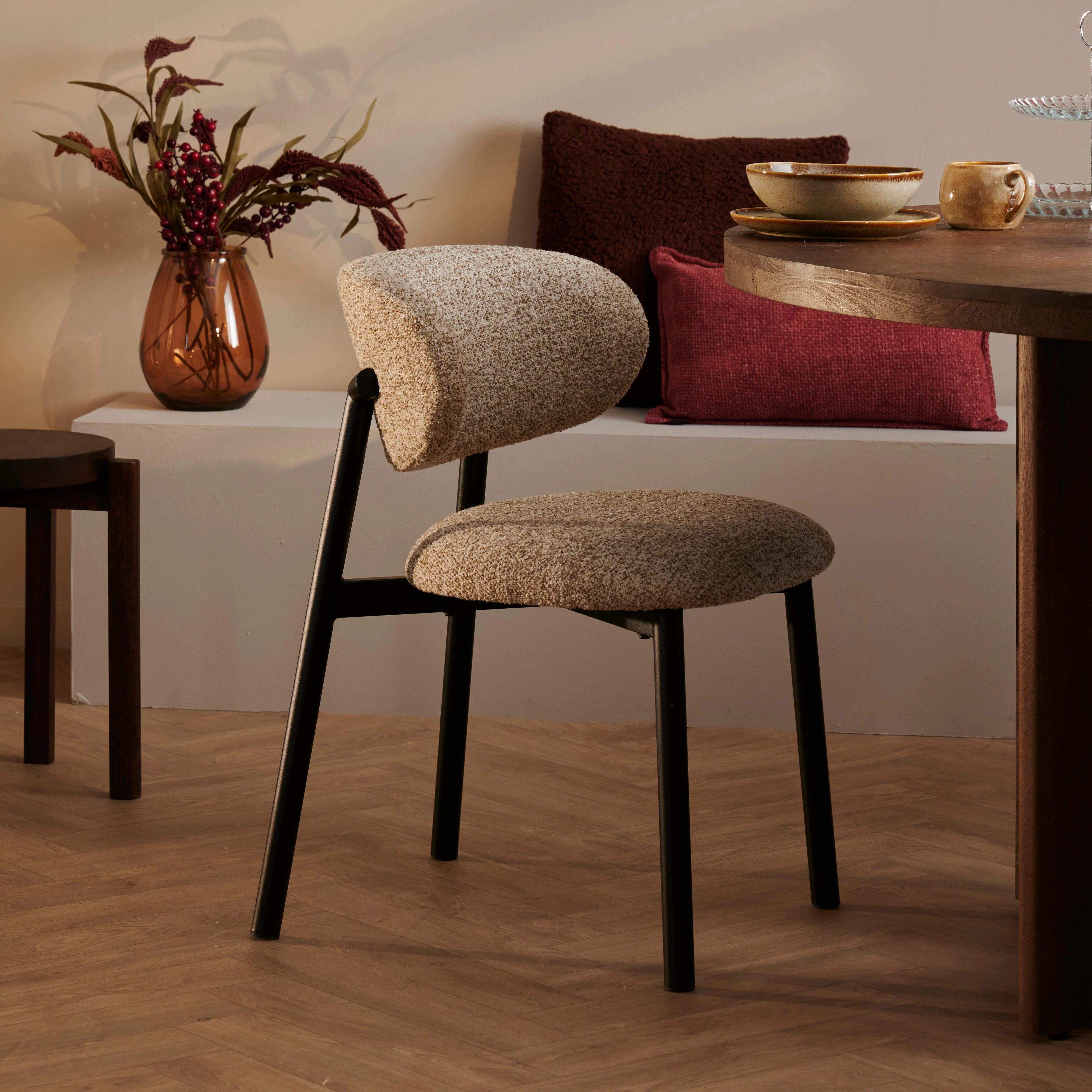 PIENZA Eetkamerstoel beigeH 74 x B 52 x D 53 cm