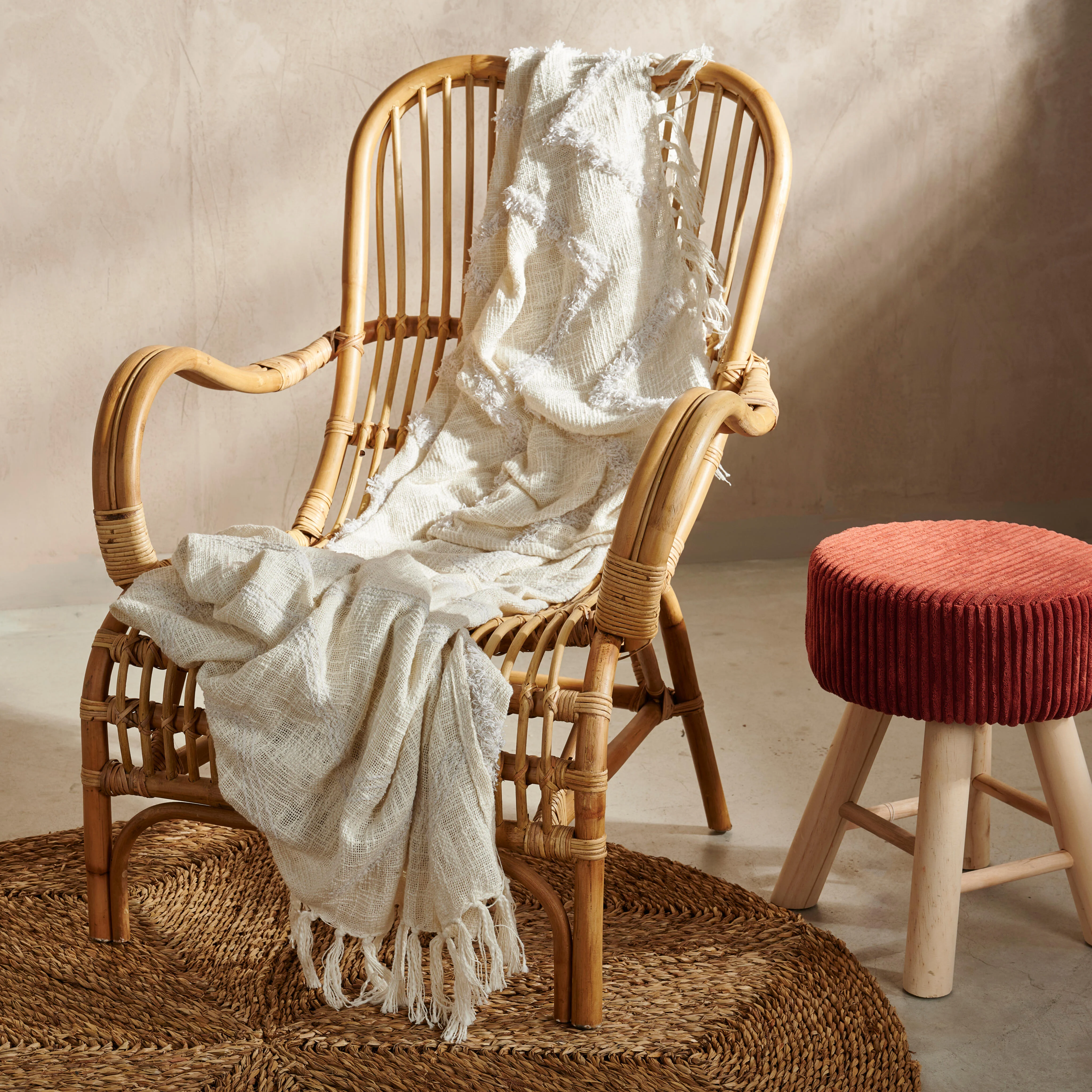 BANDUNG Lounge zetel naturelH 88 x B 67 x D 79 cm