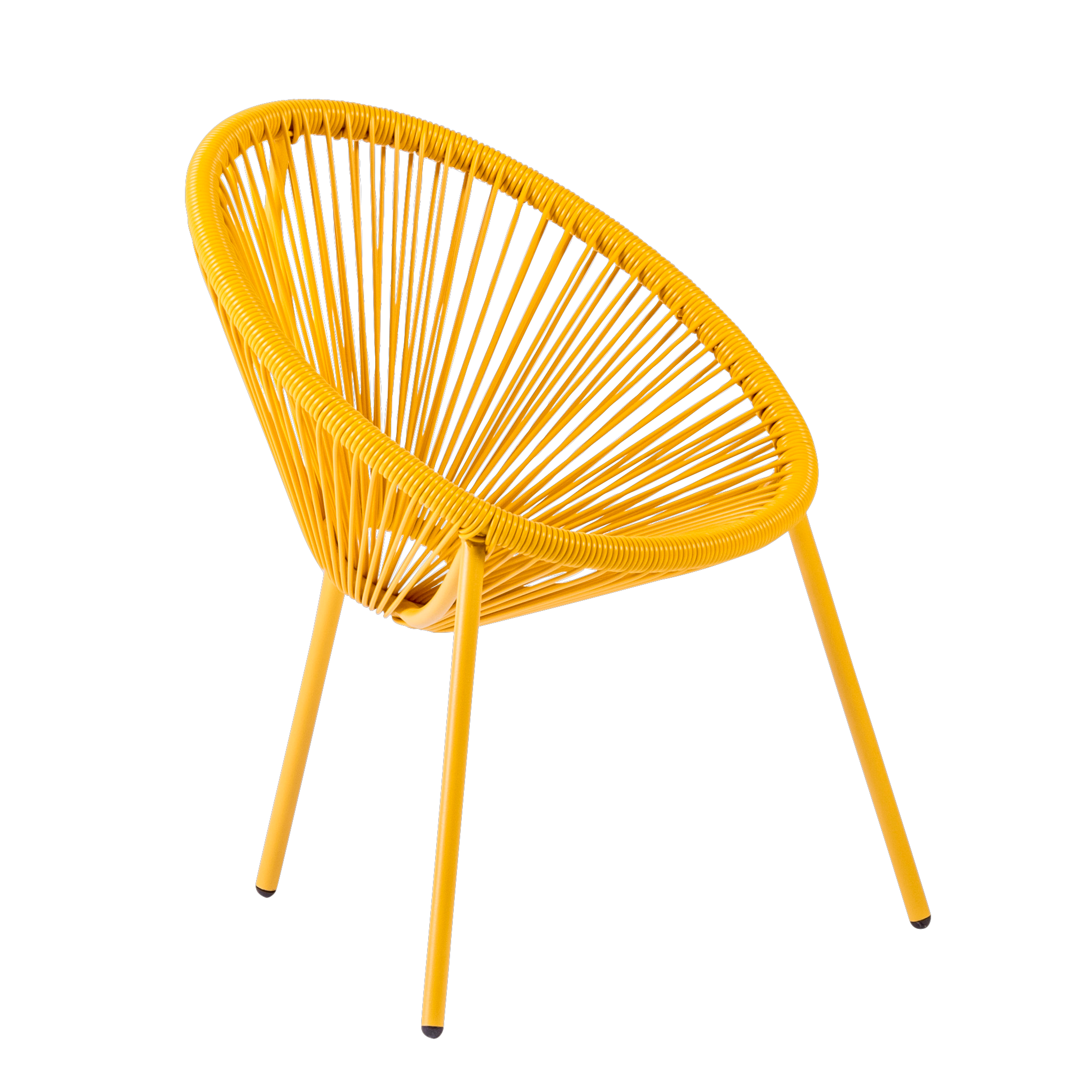 ACAPULCO Kinderstoel geelH 56 x B 43 x D 42 cm - CASA