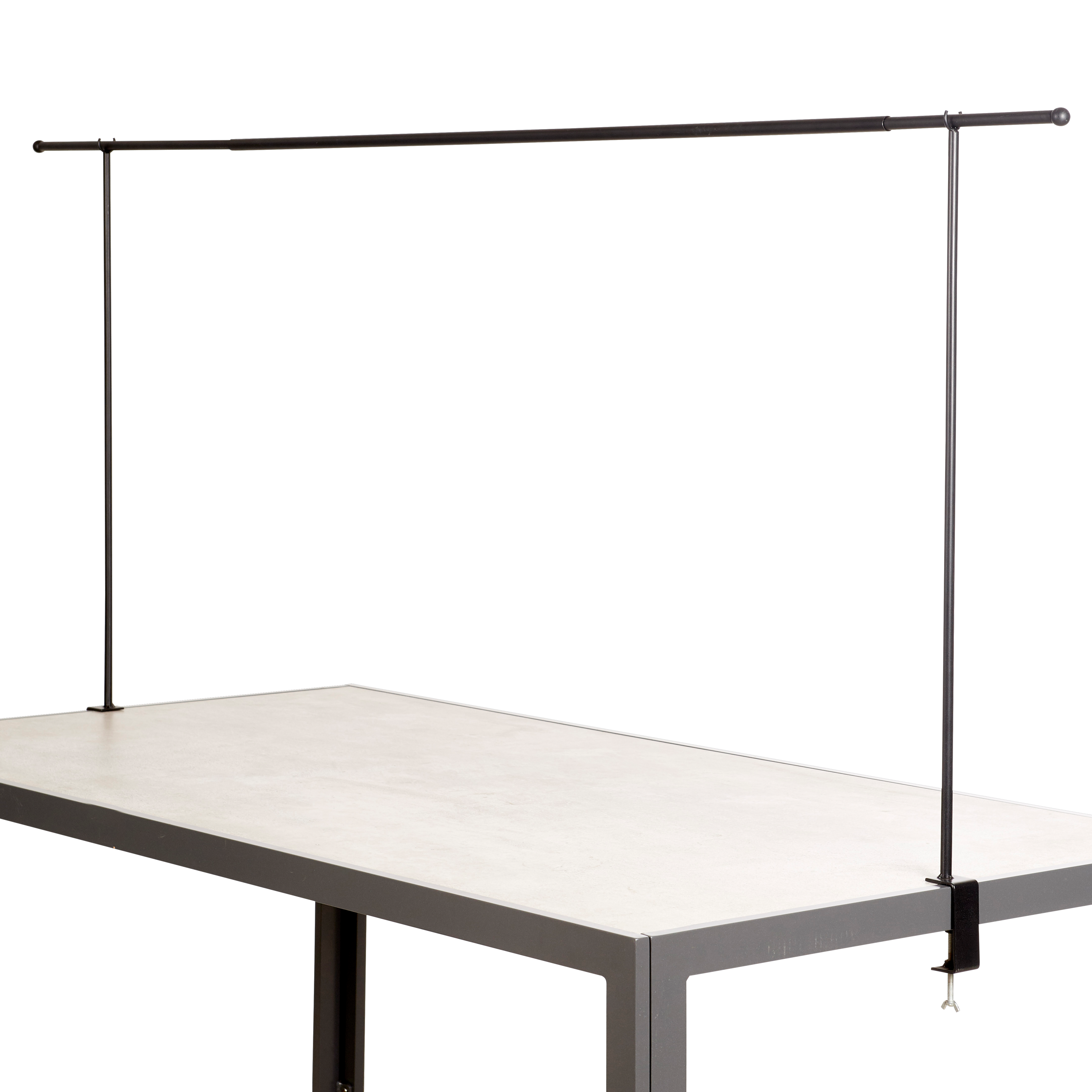 Tafelklem uitrek. 140-250 cm zwartH 90 x B 140 x D 5 cm