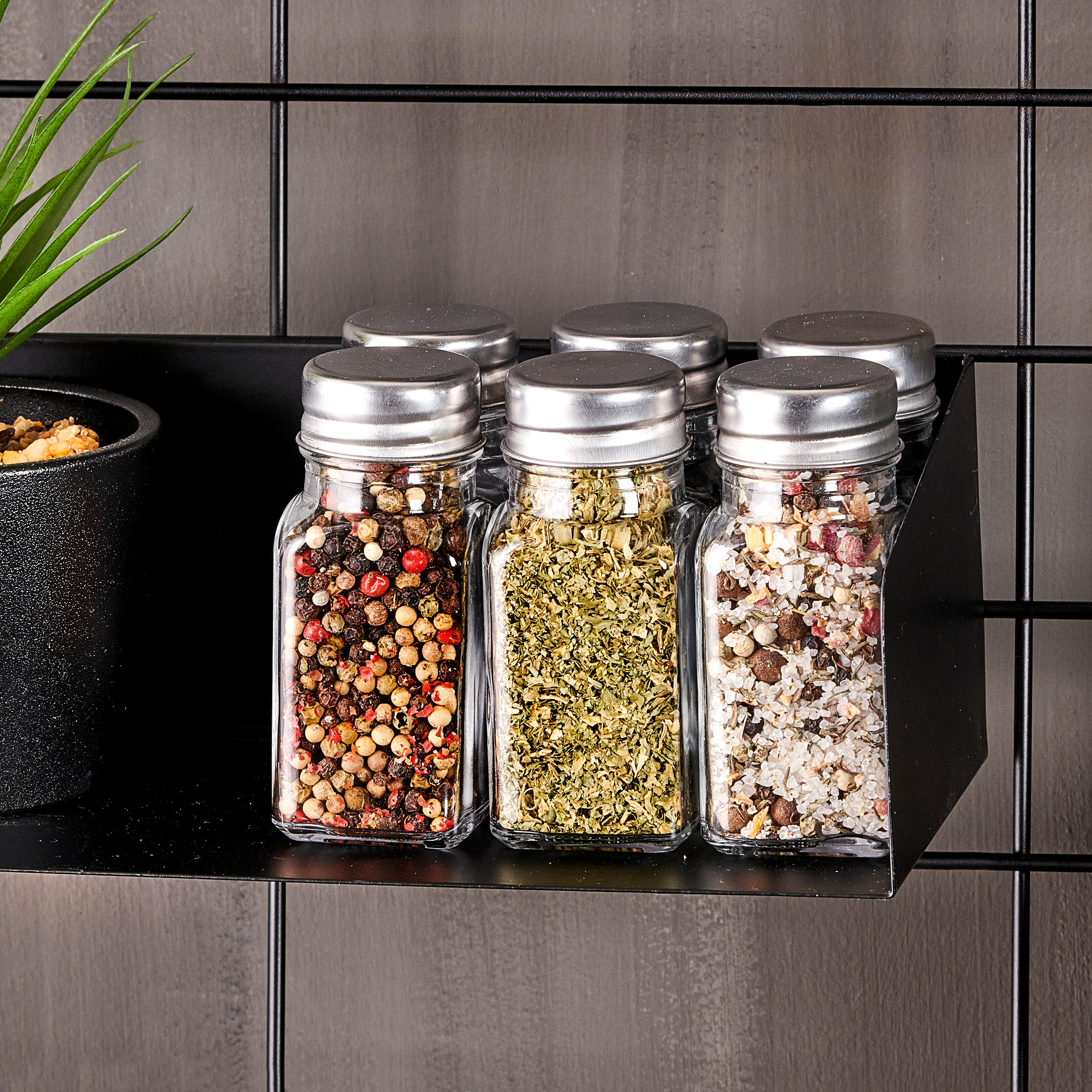 EPICES Kruidenstrooier zilver, transparantH 9 x B 4 x D 4 cm