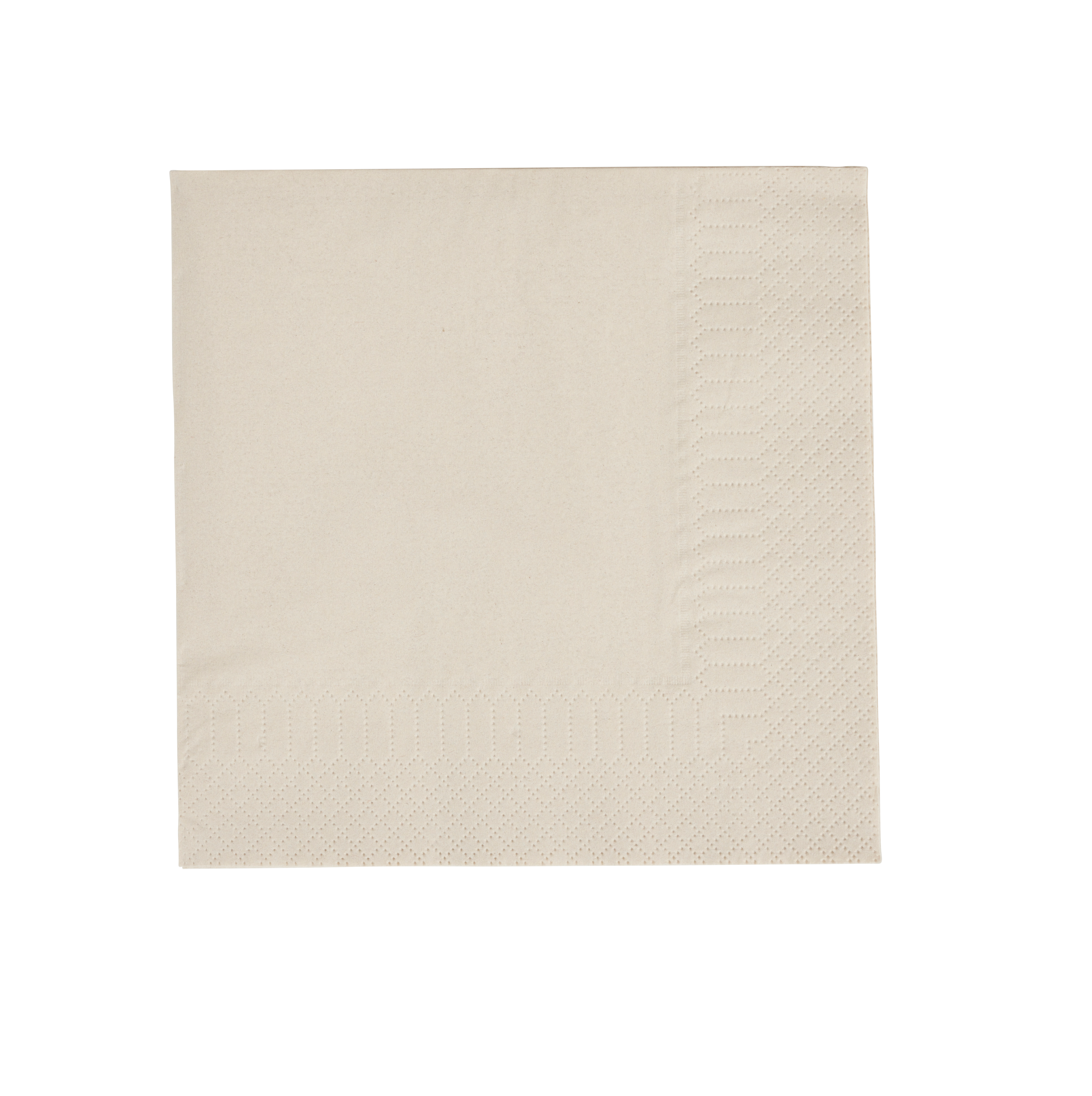 UNI Set van 20 servetten beigeB 33 x L 33 cm