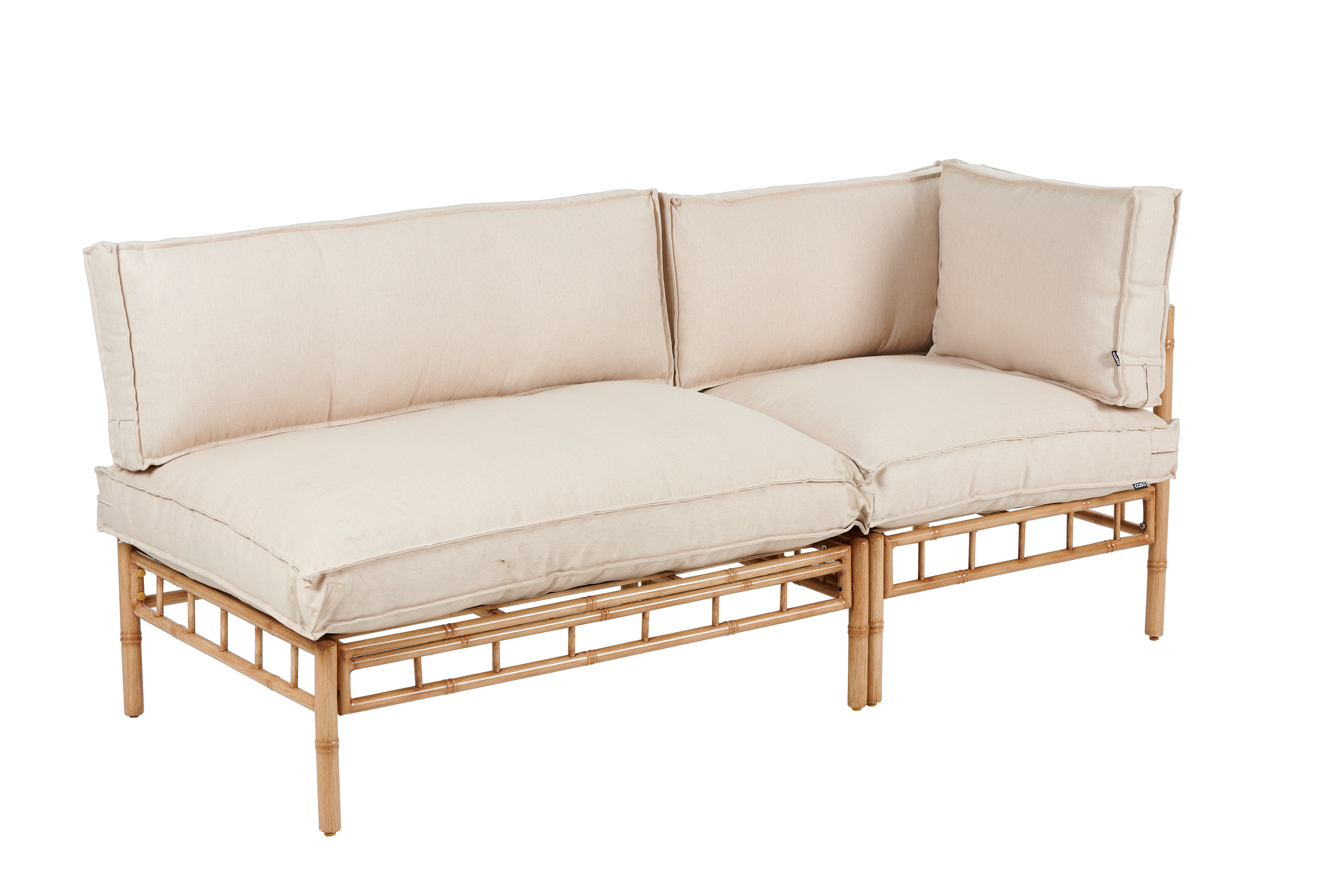 PAULETTA ECO Eco kussen zand beigeH 12 x B 60 x D 40 cm