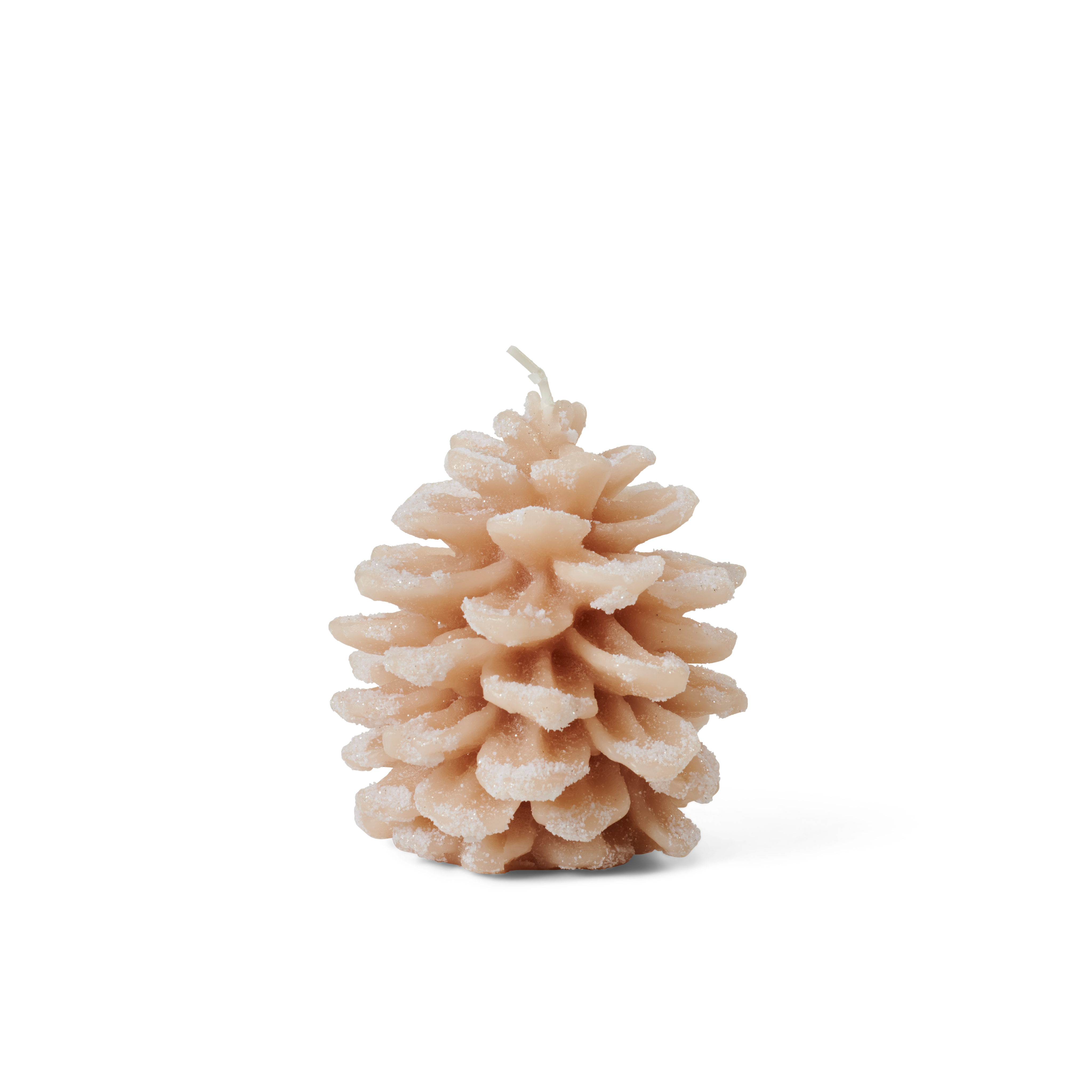 CONE Kaars bruinH 9,5 cm - Ø 8 cm