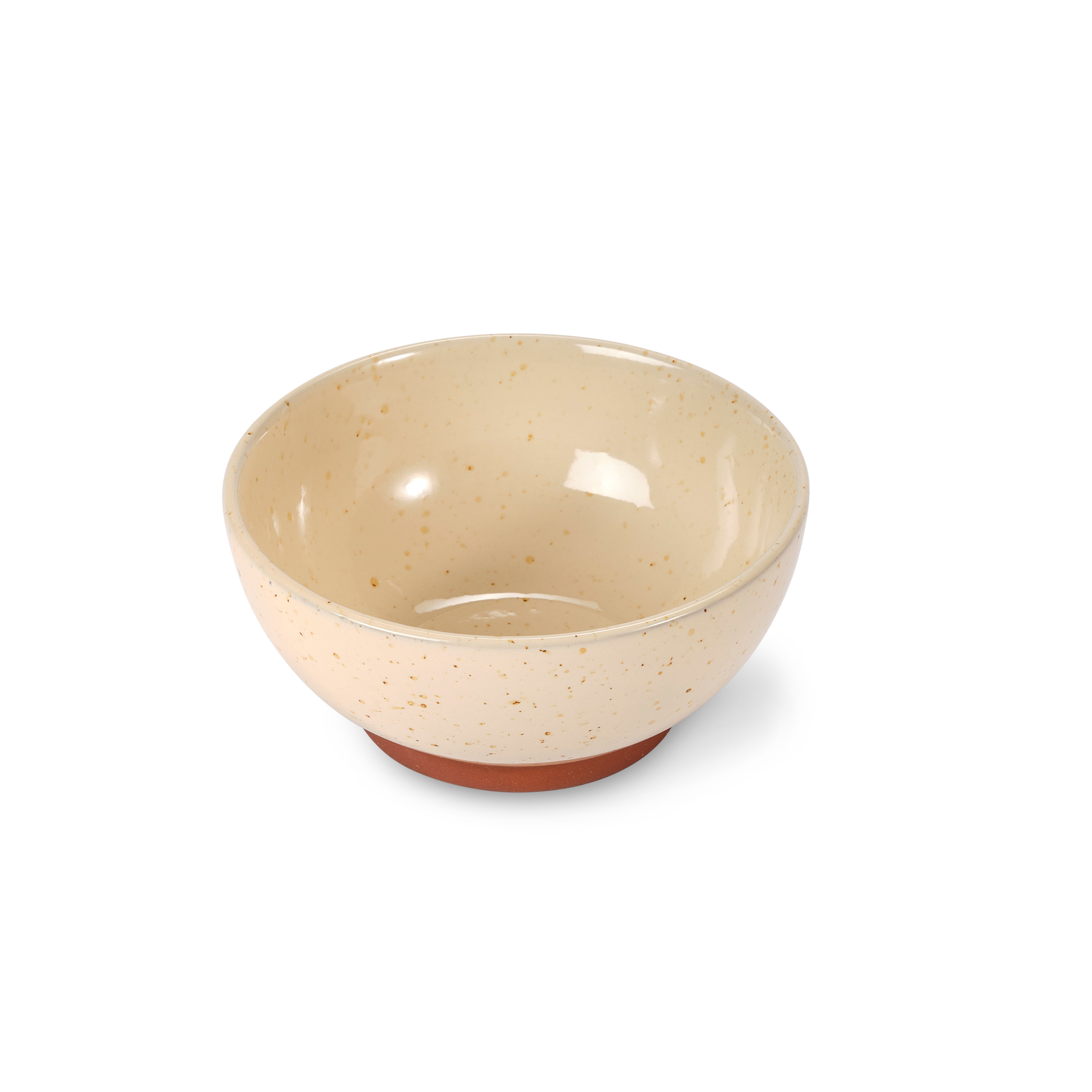 TERRA Bowl beige - set van 4 H 6,5 cm - Ø 14 cm