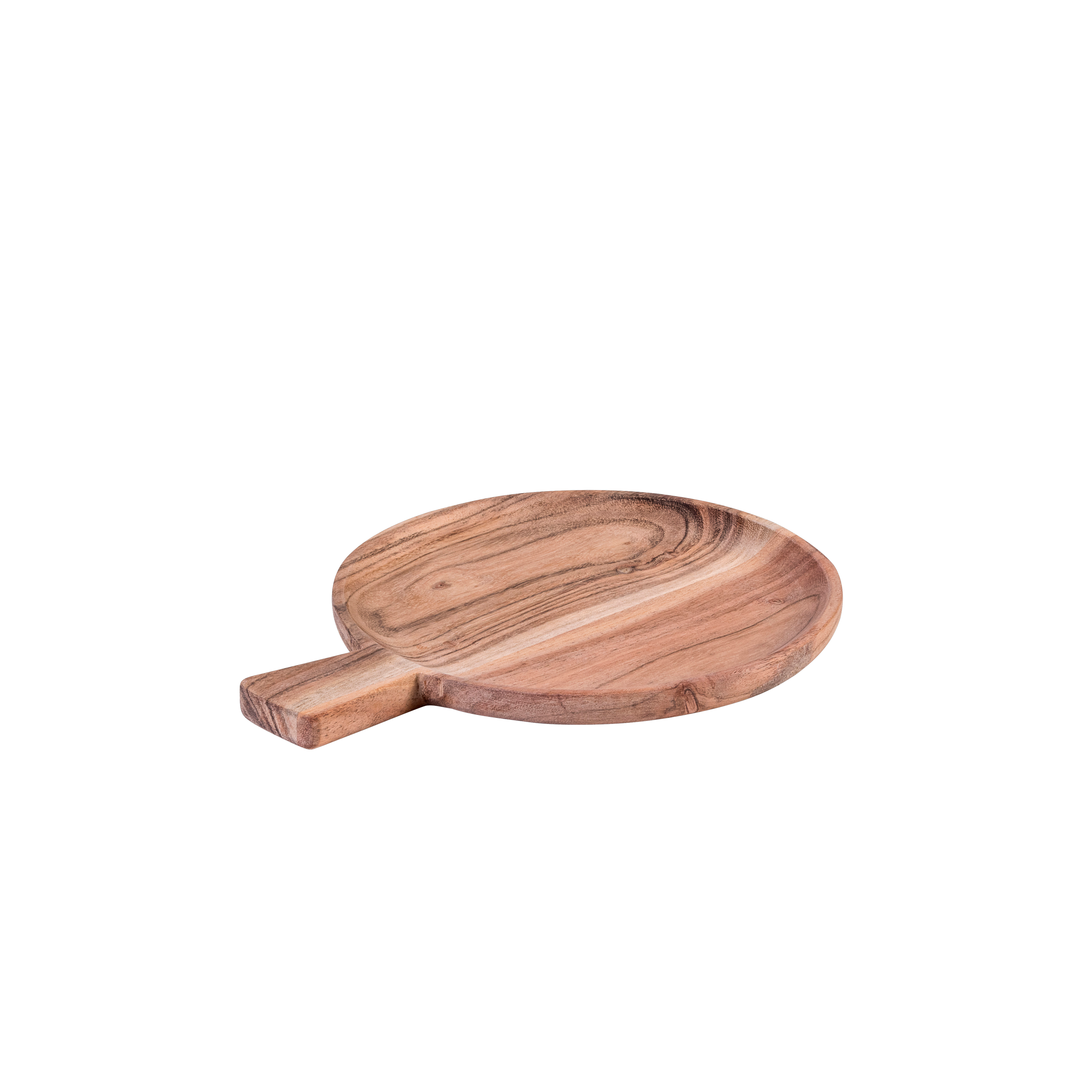 ACACIA CHIC Bord met handvat naturelH 1,5 x B 26 cm - Ø 20 cm