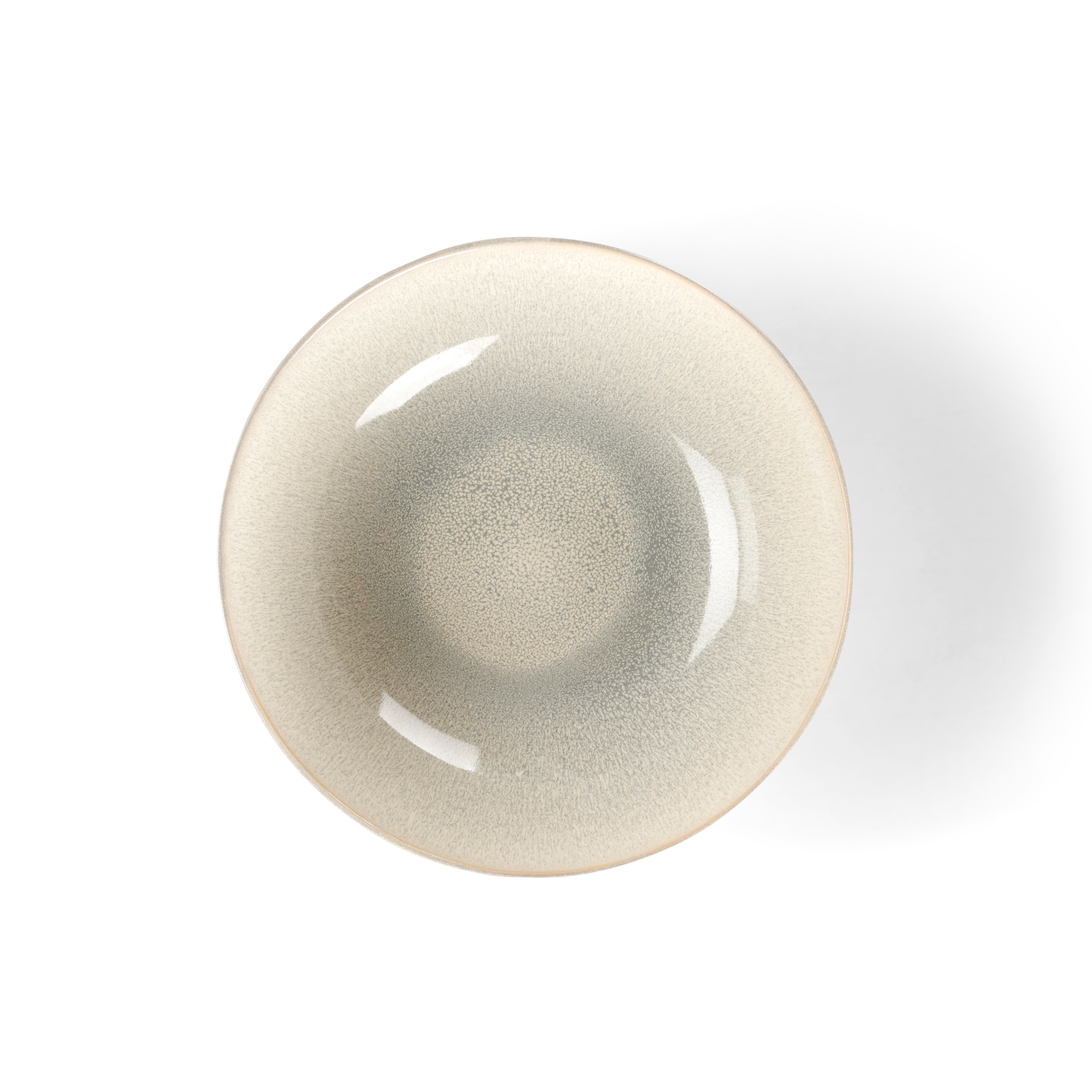 COZY WHITE Bord wit - set van 4 H 6,5 cm - Ø 20 cm