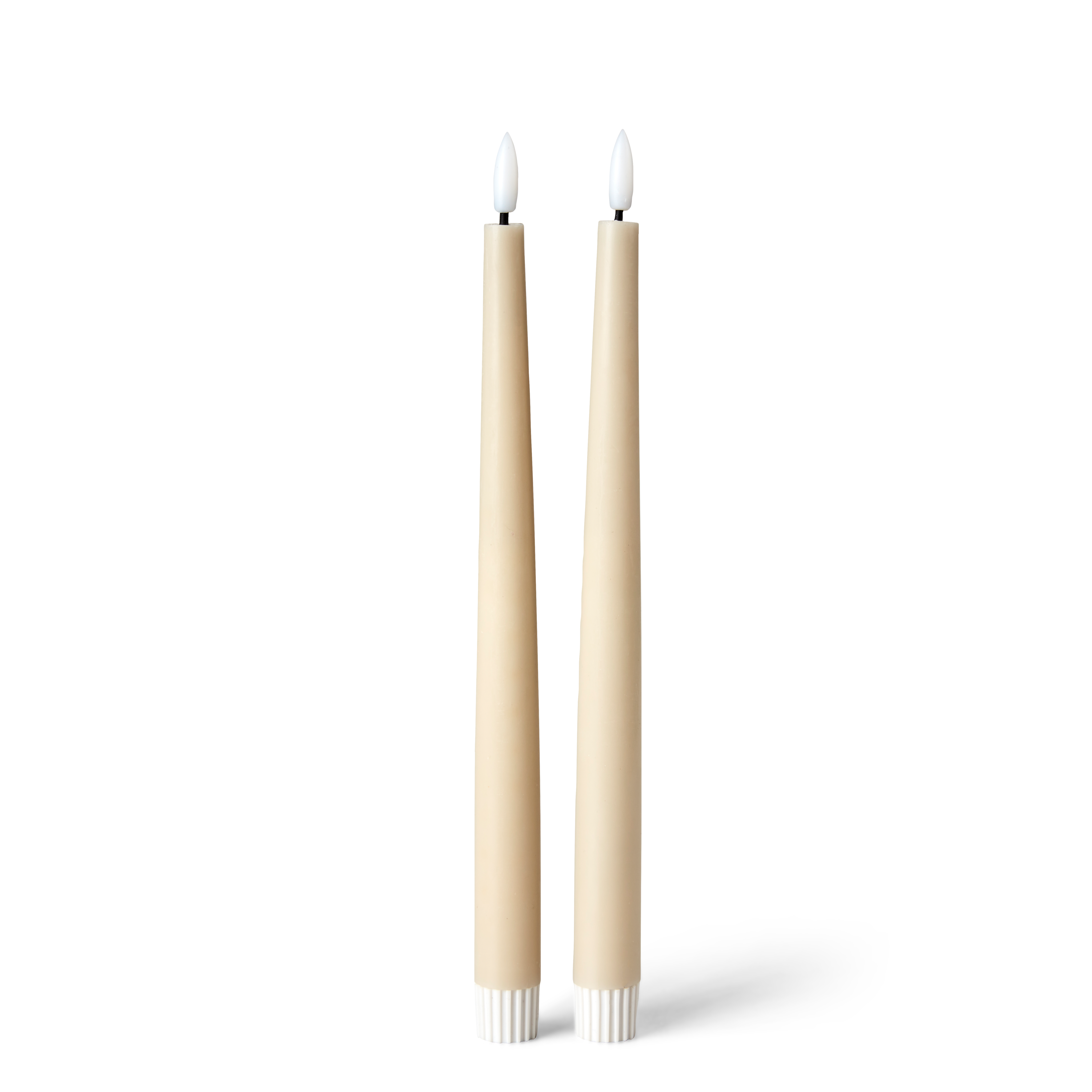 LED Led dinerkaars crèmeH 29 cm - Ø 1,9 cm
