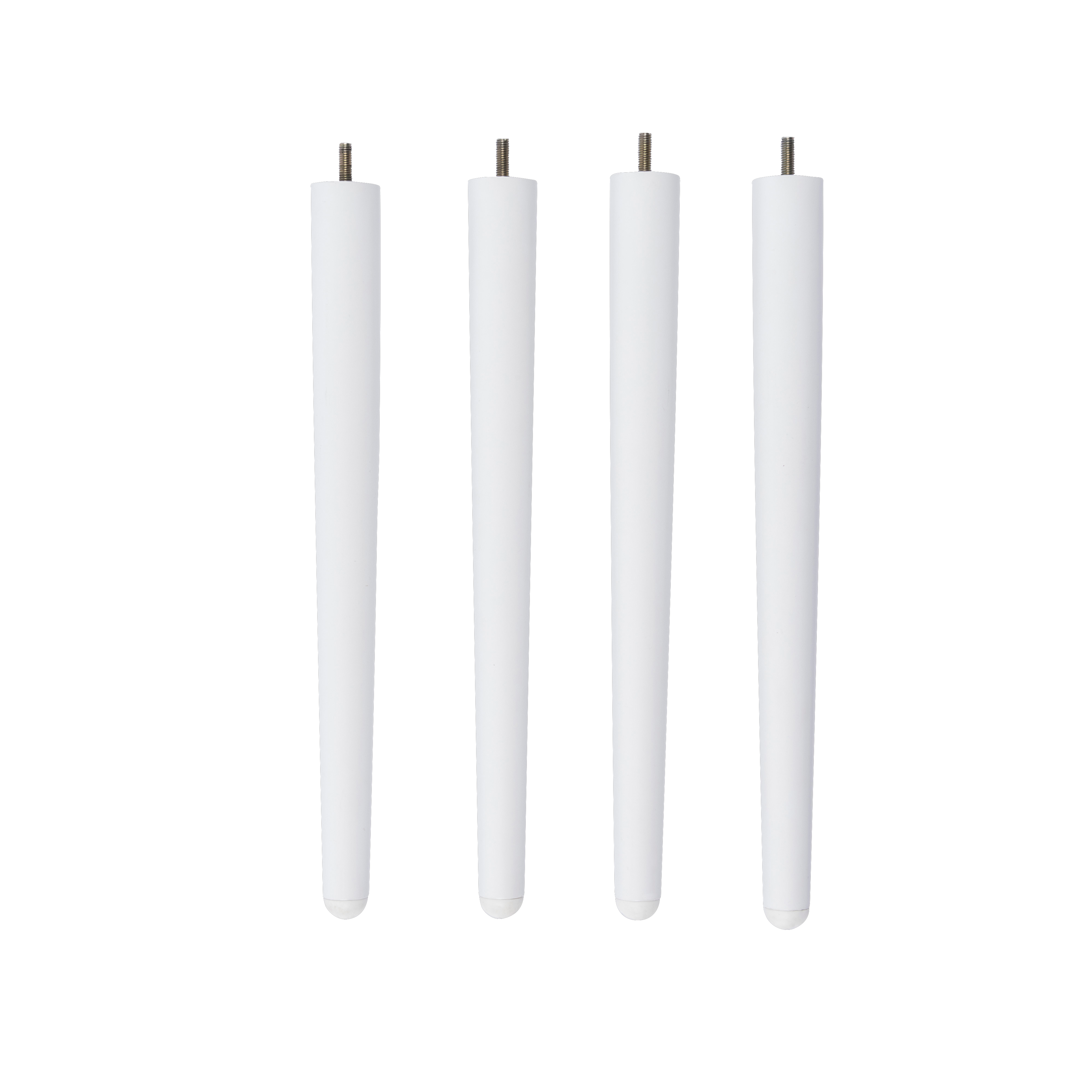 FRIDA / FRAY Set van 4 poten wit witH 42,8 cm - Ø 3,8 cm