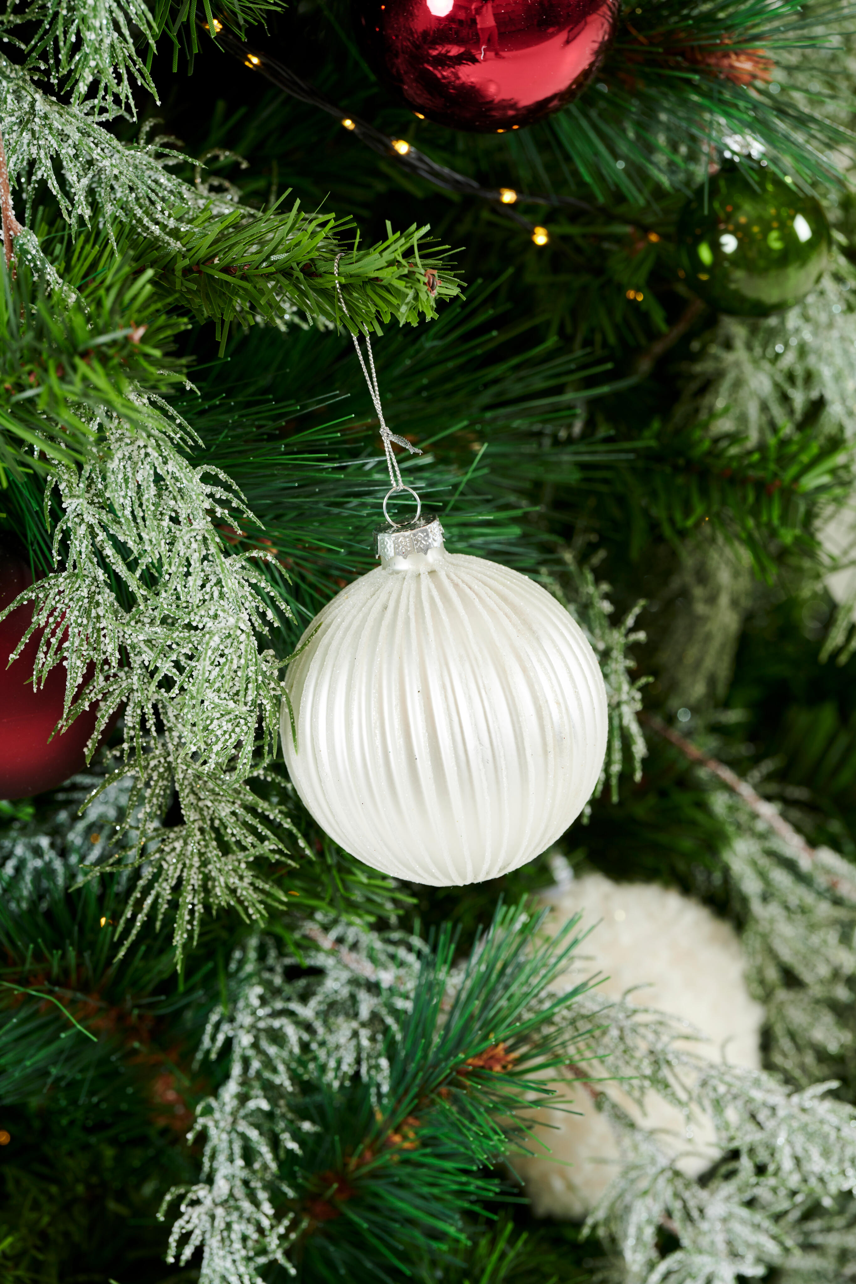 HOLLY Kerstbal witØ 8 cm - CASA