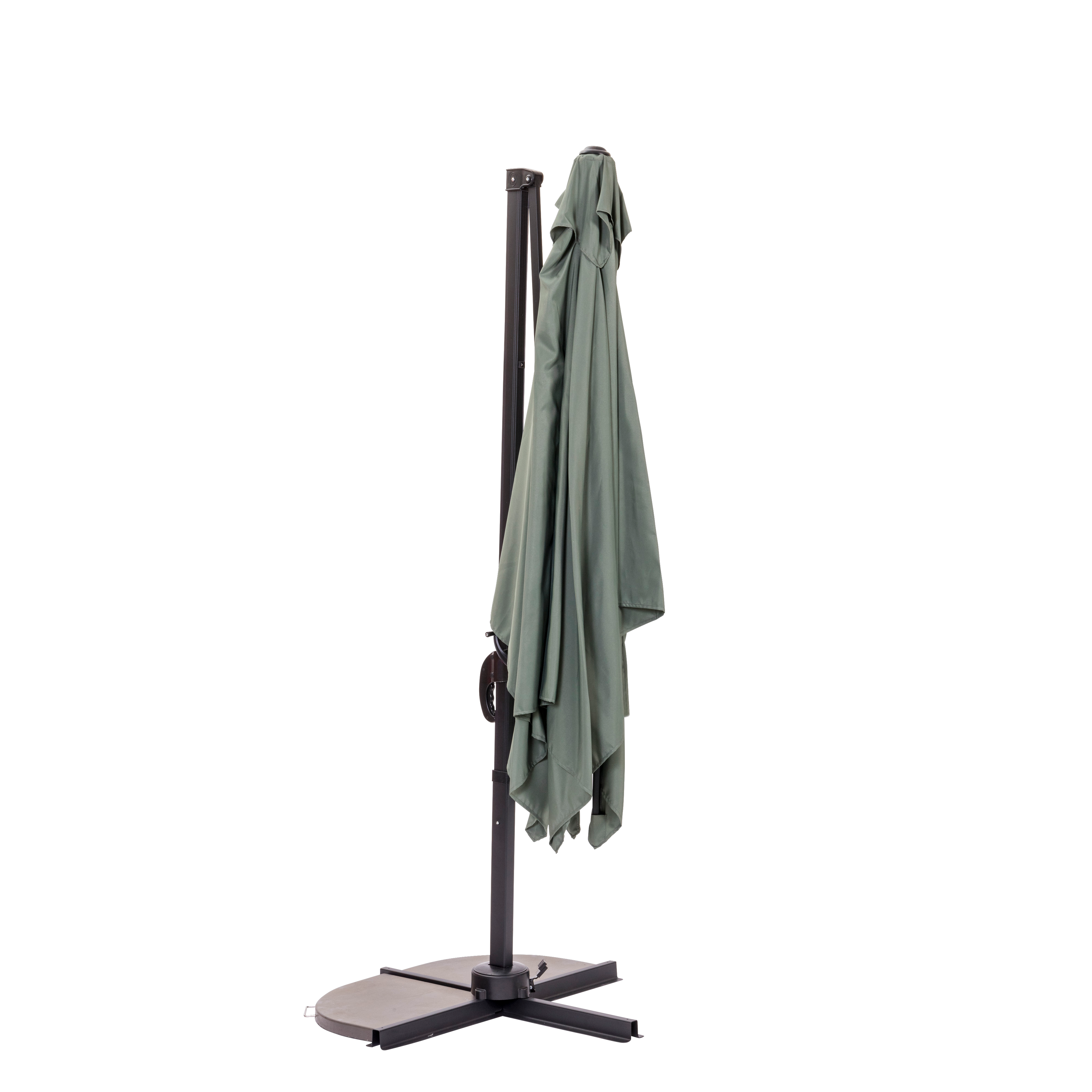 RIVA Hangparasol zonder parasolvoet groenH 250 x B 240 x L 300 cm