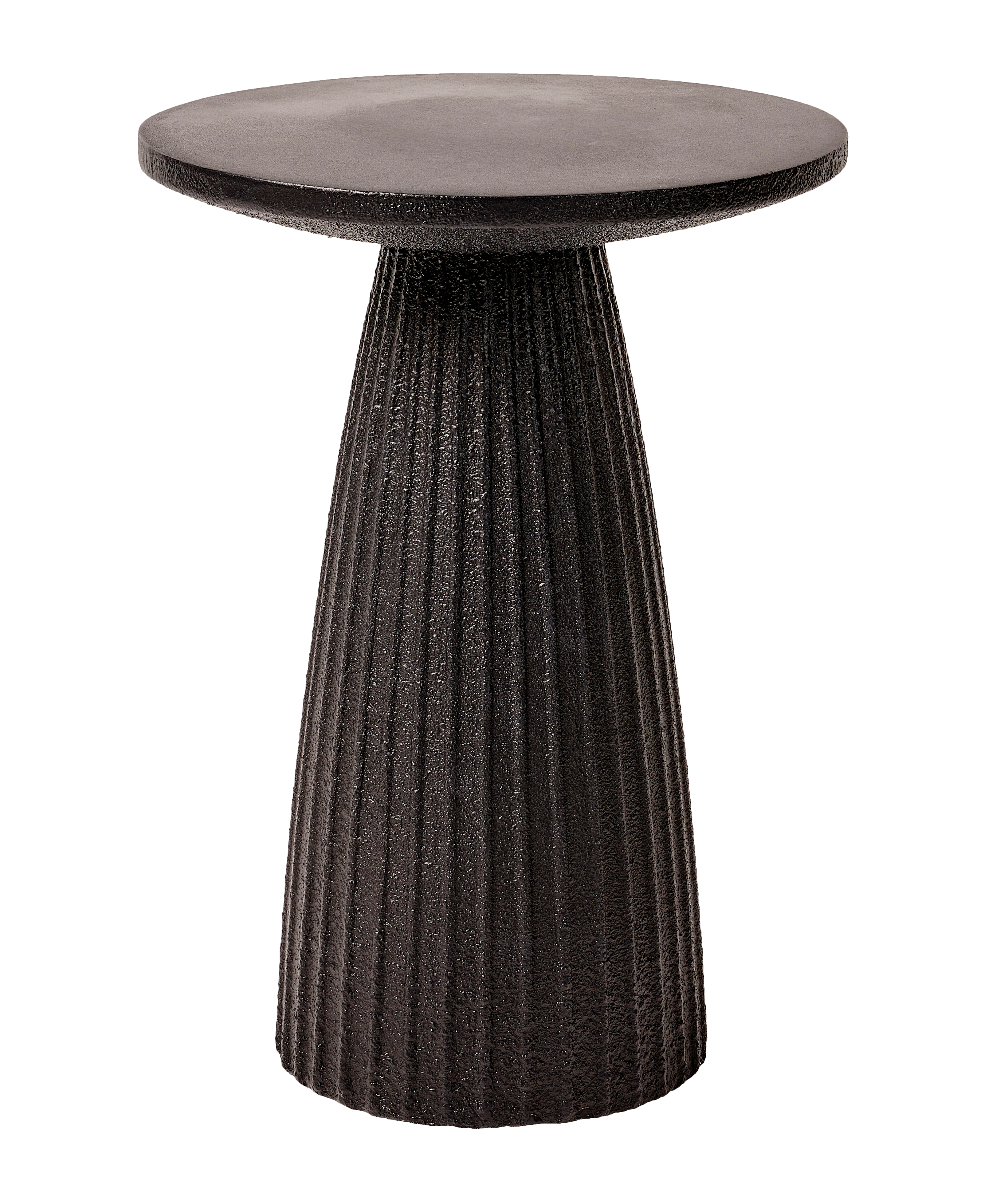 OTIS Bijzettafel zwartH 46 cm - Ø 34 cm
