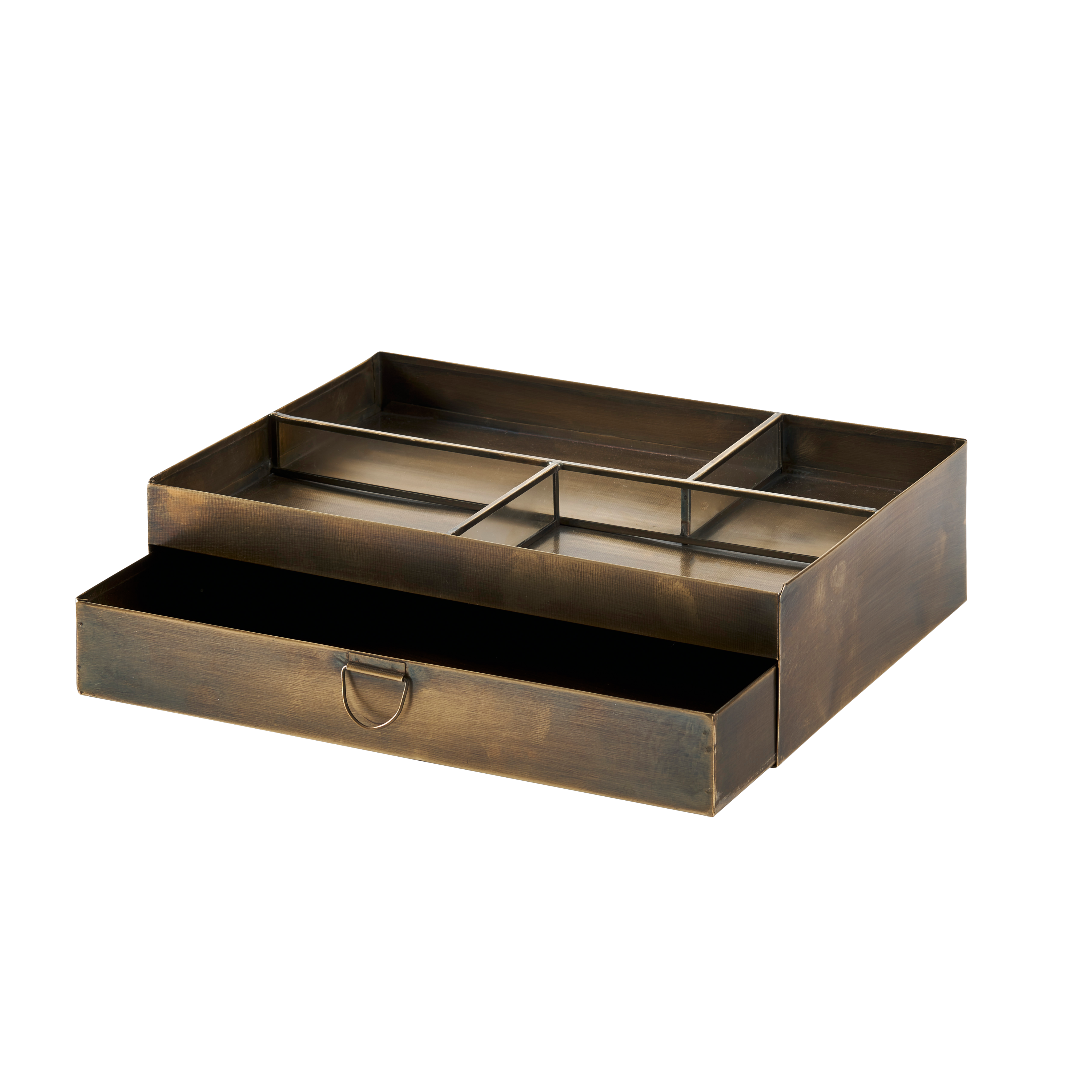 BRASS Bureau-organizer bronsH 8 x B 32 x D 22 cm