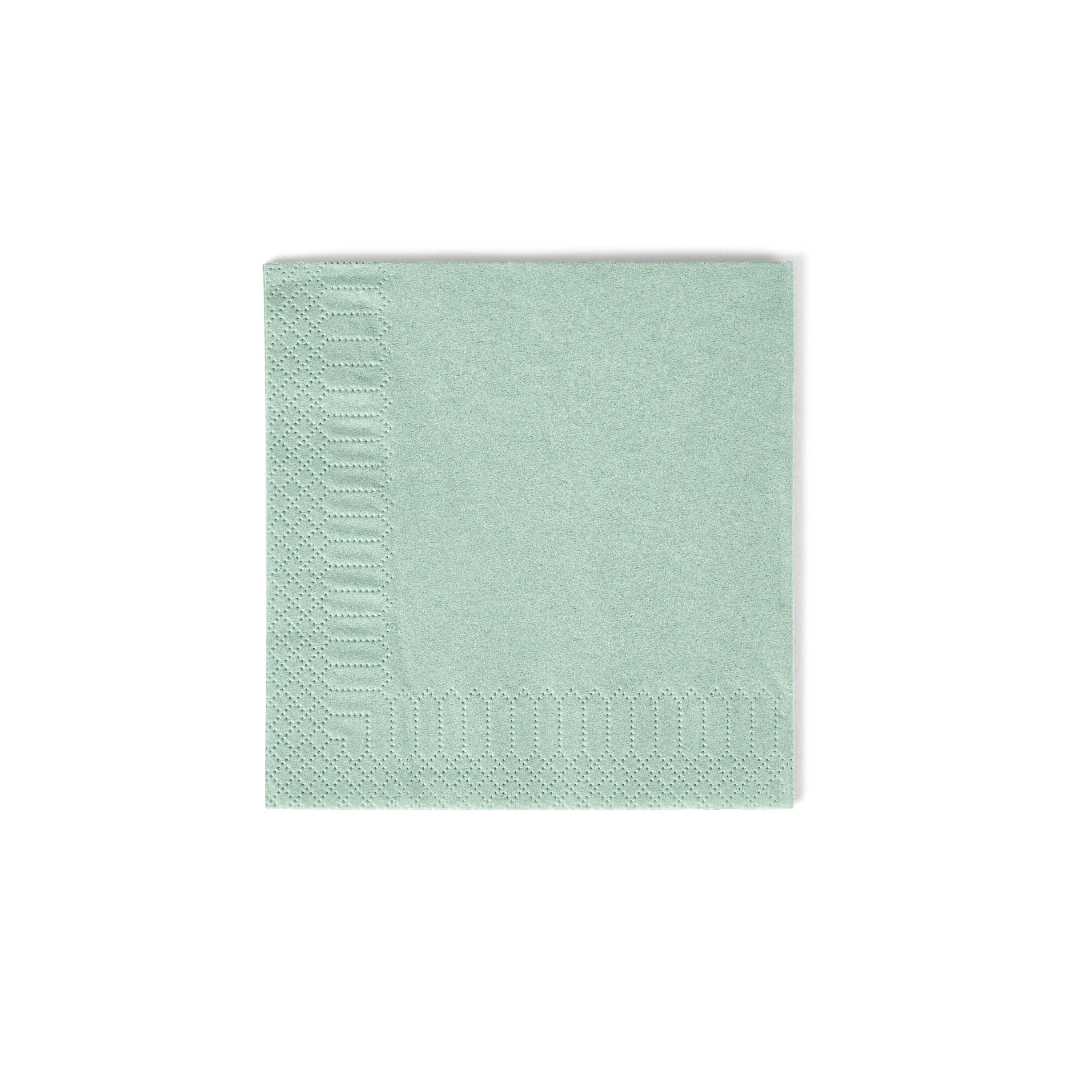 UNI Set van 20 servetten groenB 25 x L 25 cm