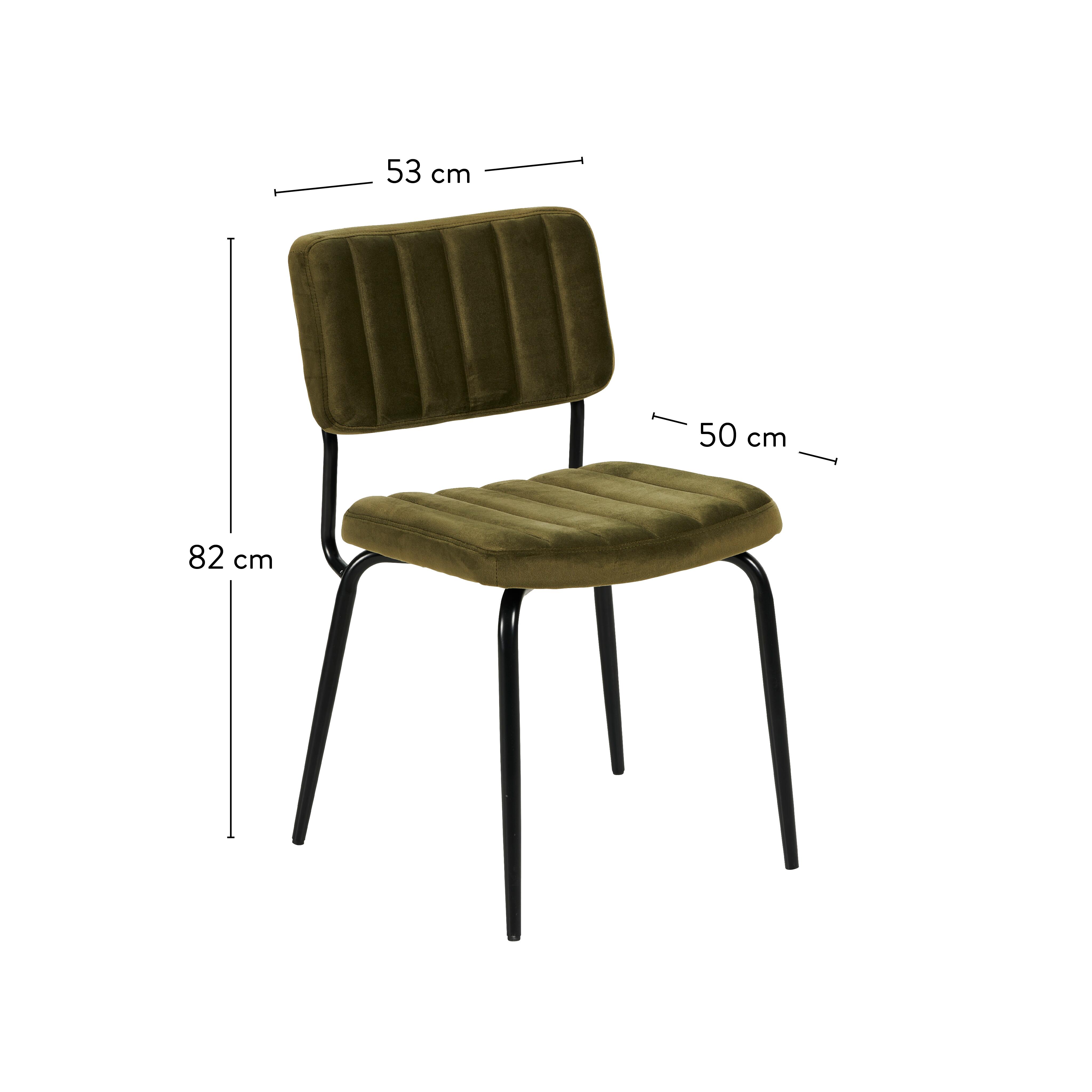 ROXY Eetkamerstoel zitbreedte: 46cmH 82 x B 53 x D 50 cm