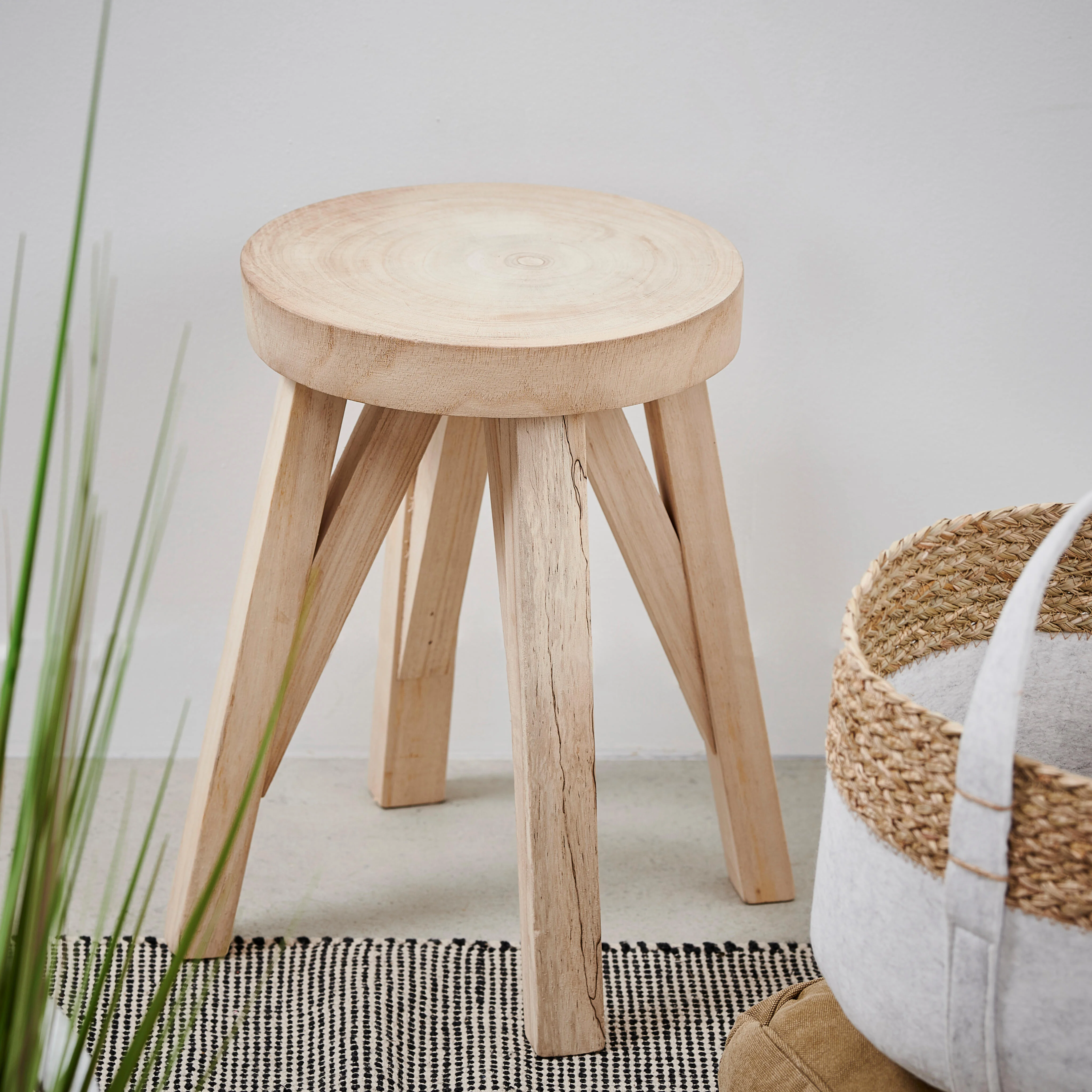 XANDER Bijzettafel naturelH 40 cm - Ø 28 cm