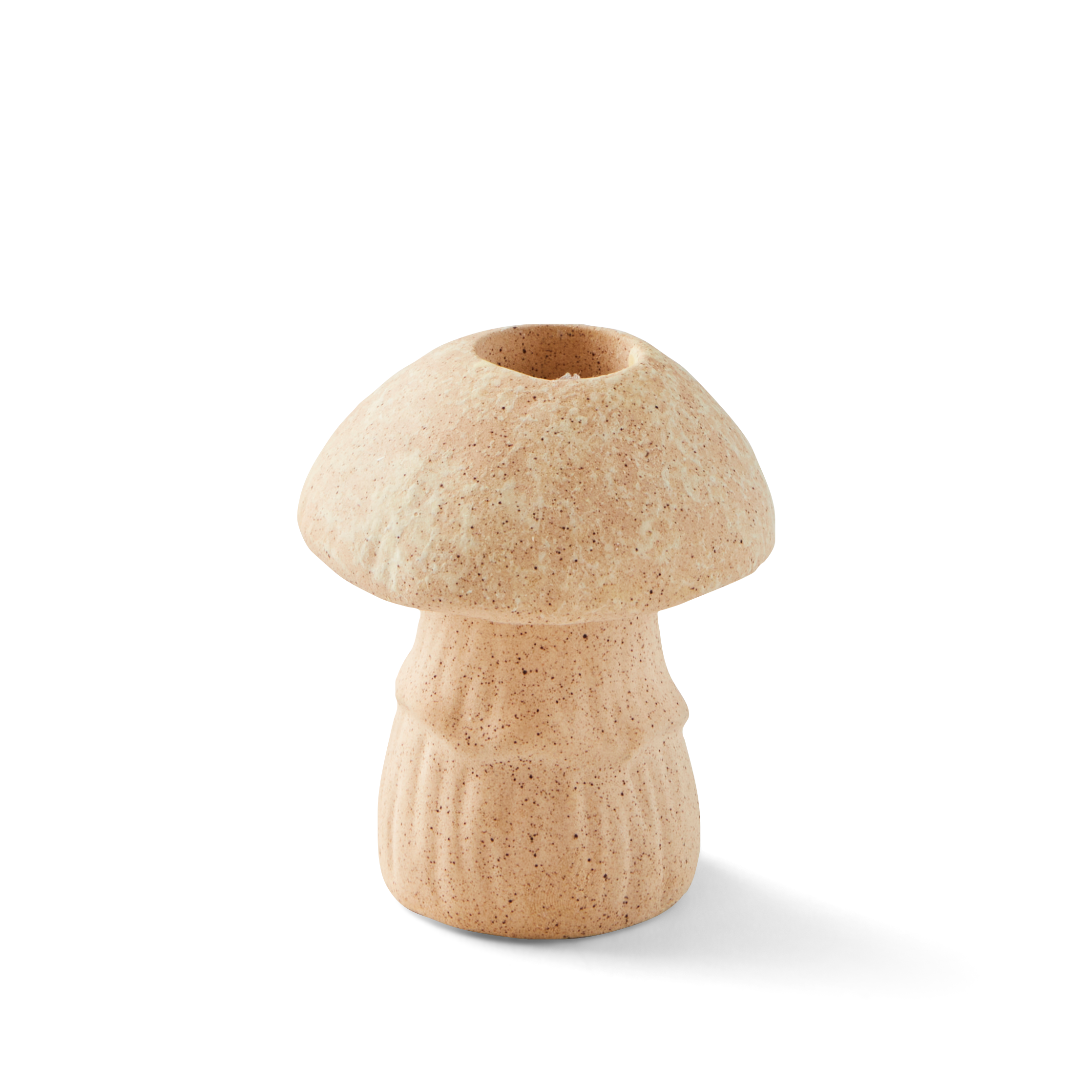 FUNGI Kandelaar beigeH 7,7 cm - Ø 6,5 cm