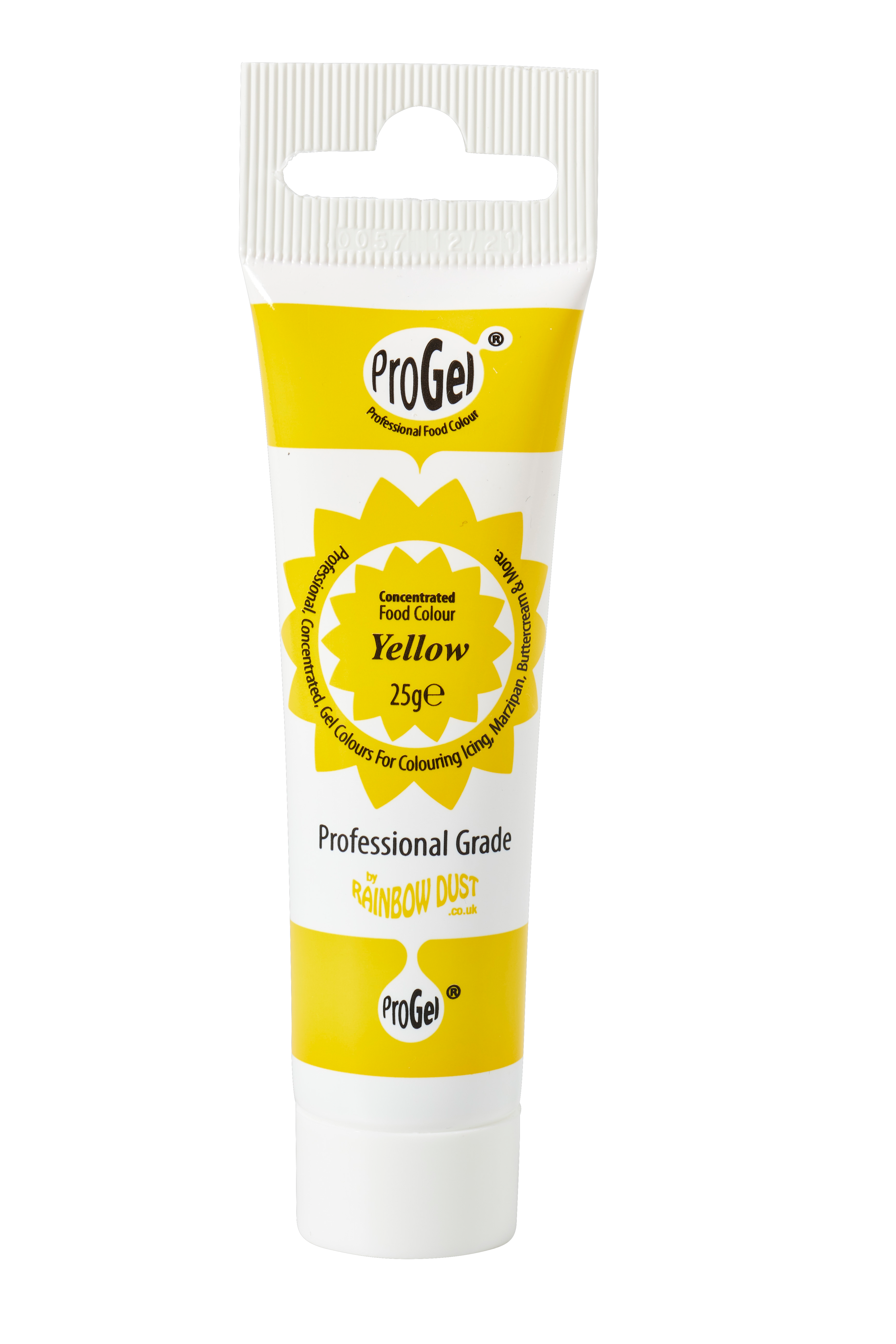 RAINBOWDUST Kleurgel voor rolfondant geelH 12,5 cm