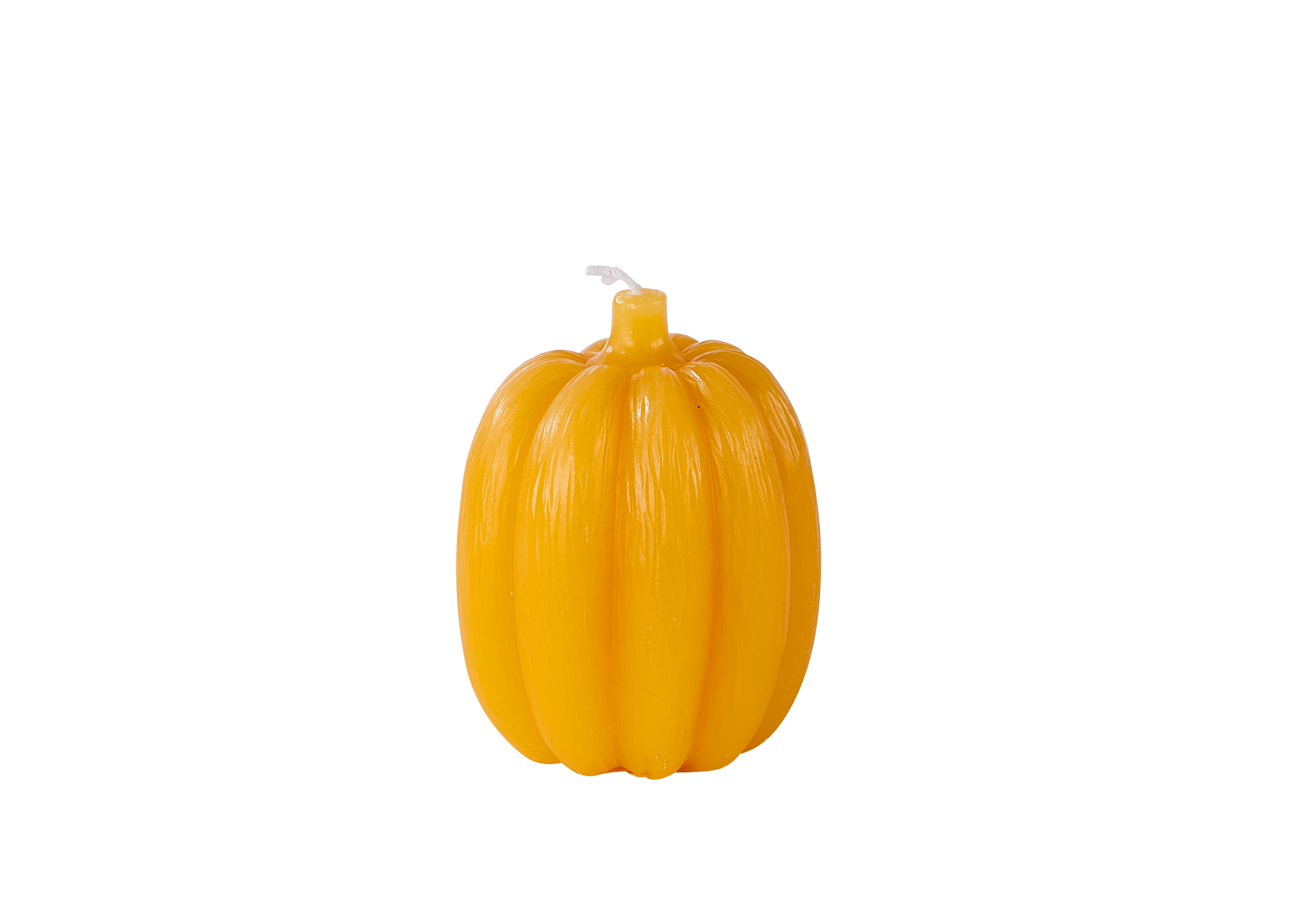 PUMPKIN Kaars geelH 8 cm - Ø 6,5 cm - CASA