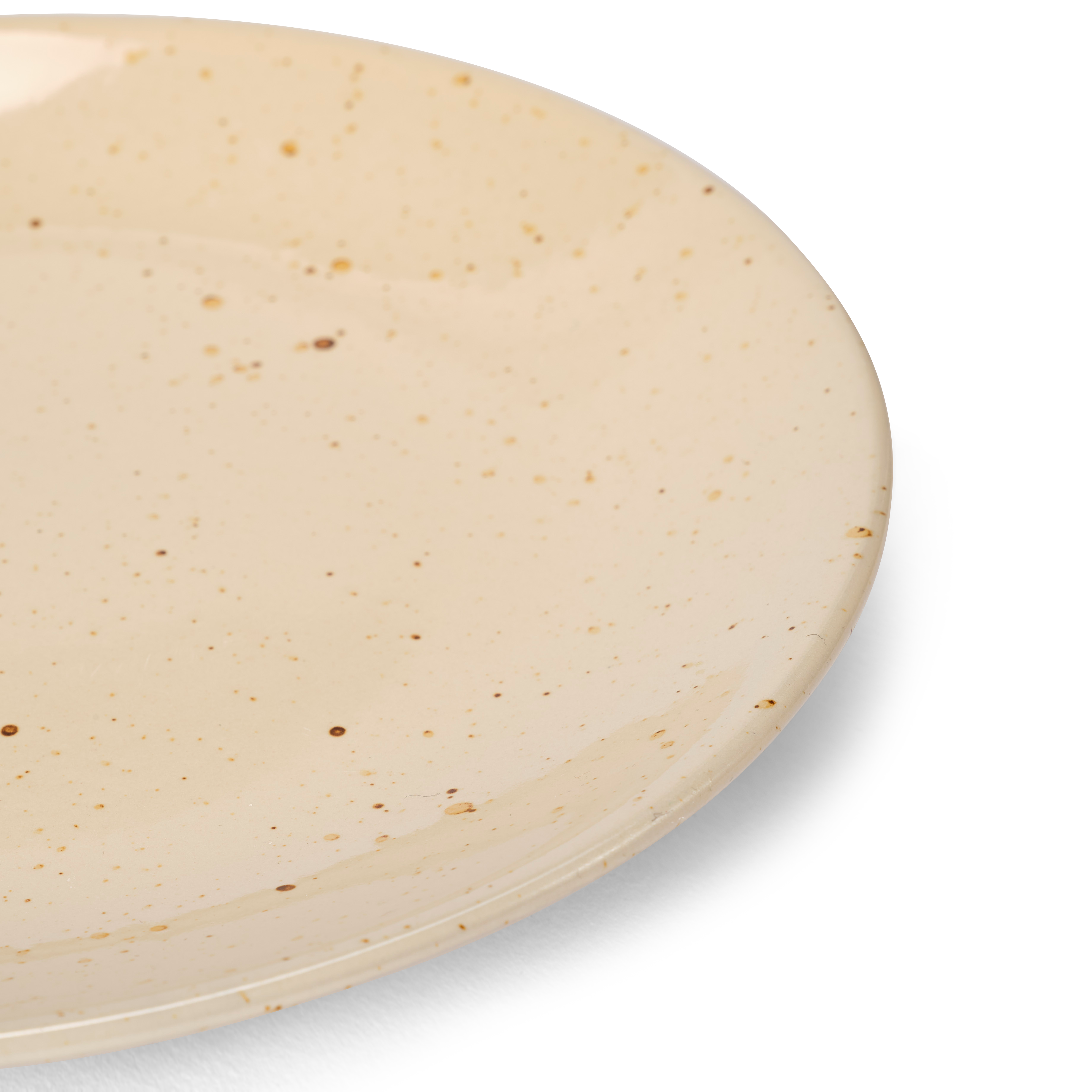 TERRA Bord beige - set van 4 Ø 21 cm
