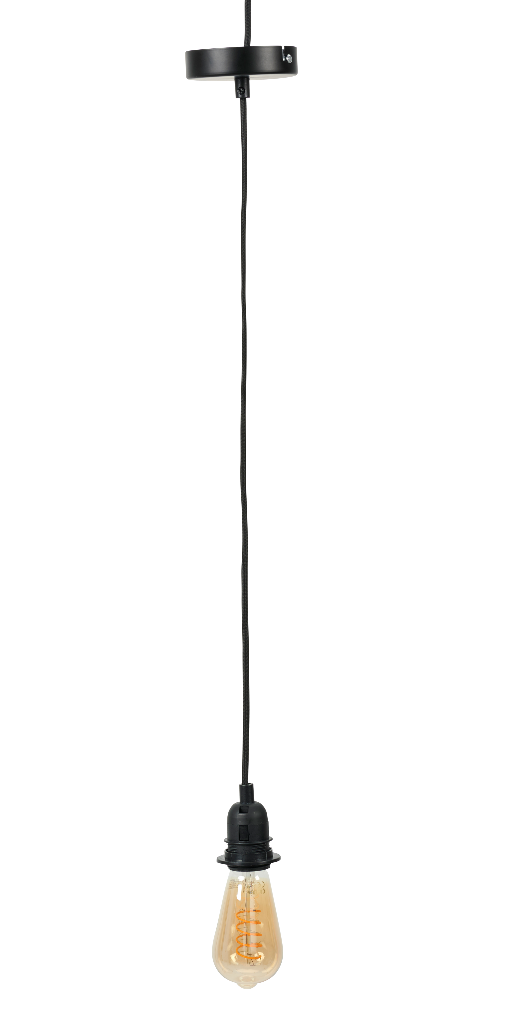 BASIC Pendel E27 zwartH 90 cm - Ø 10 cm