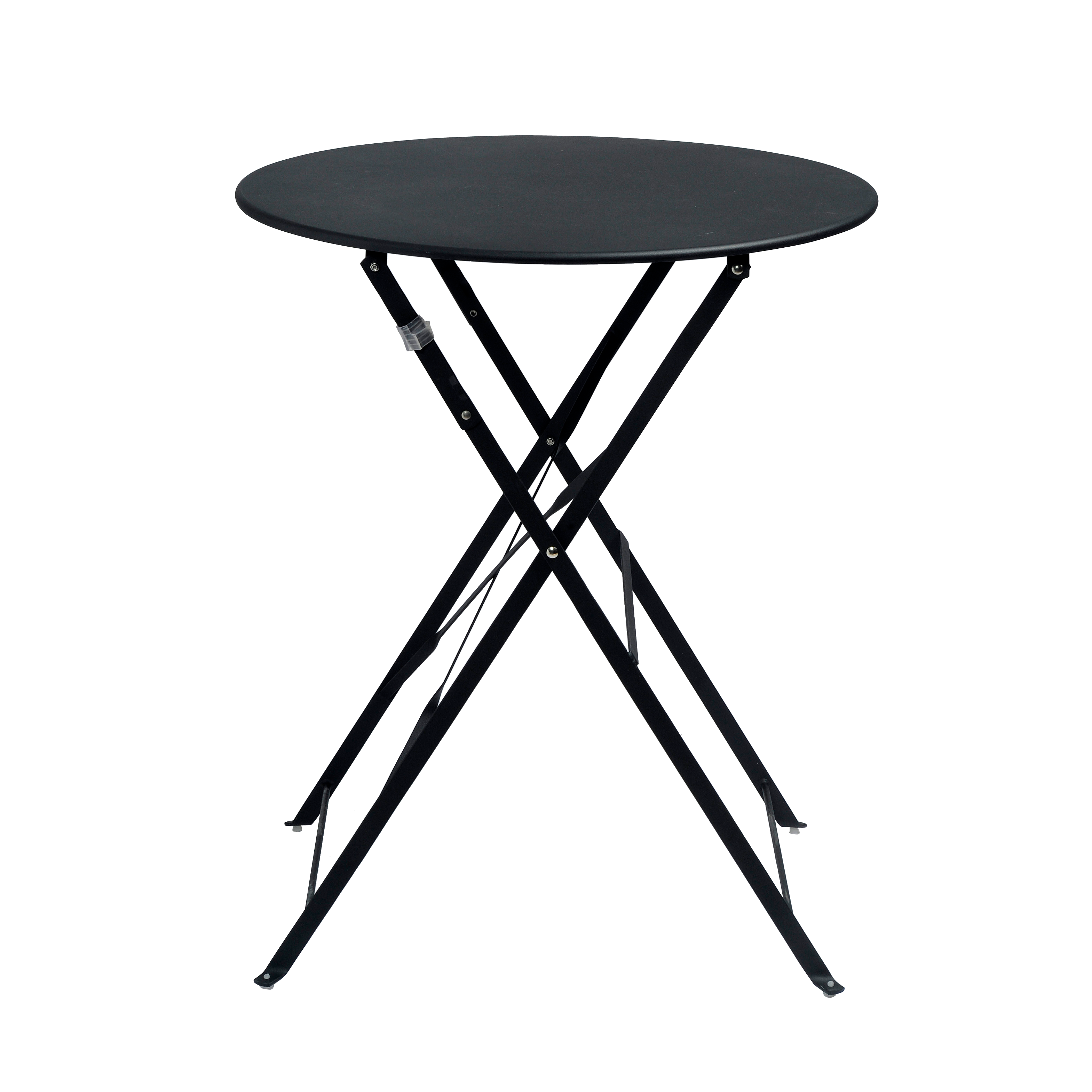 IMPERIAL Vouwtafel rond zwartH 71 cm - Ø 60 cm