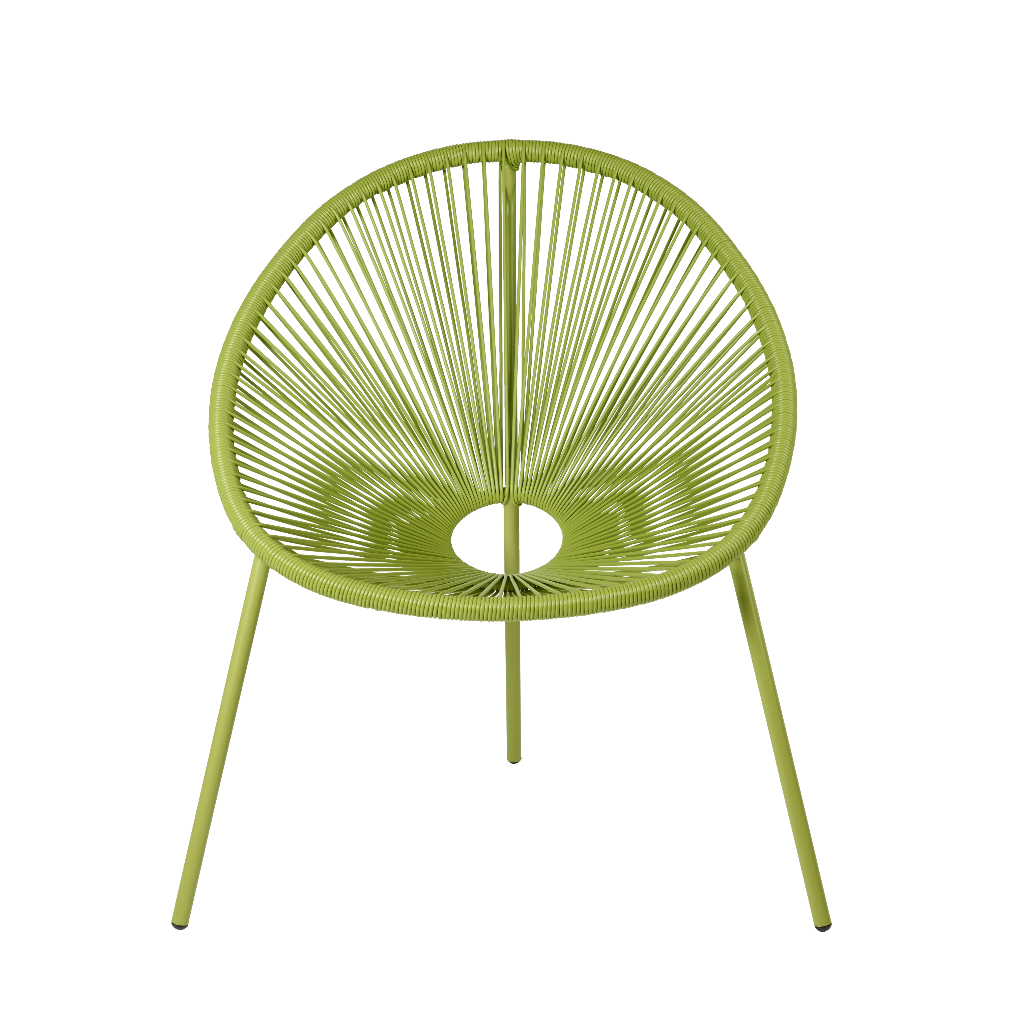 ACAPULCO Lounge stoel limeH 82 x B 75 x D 69 cm - CASA