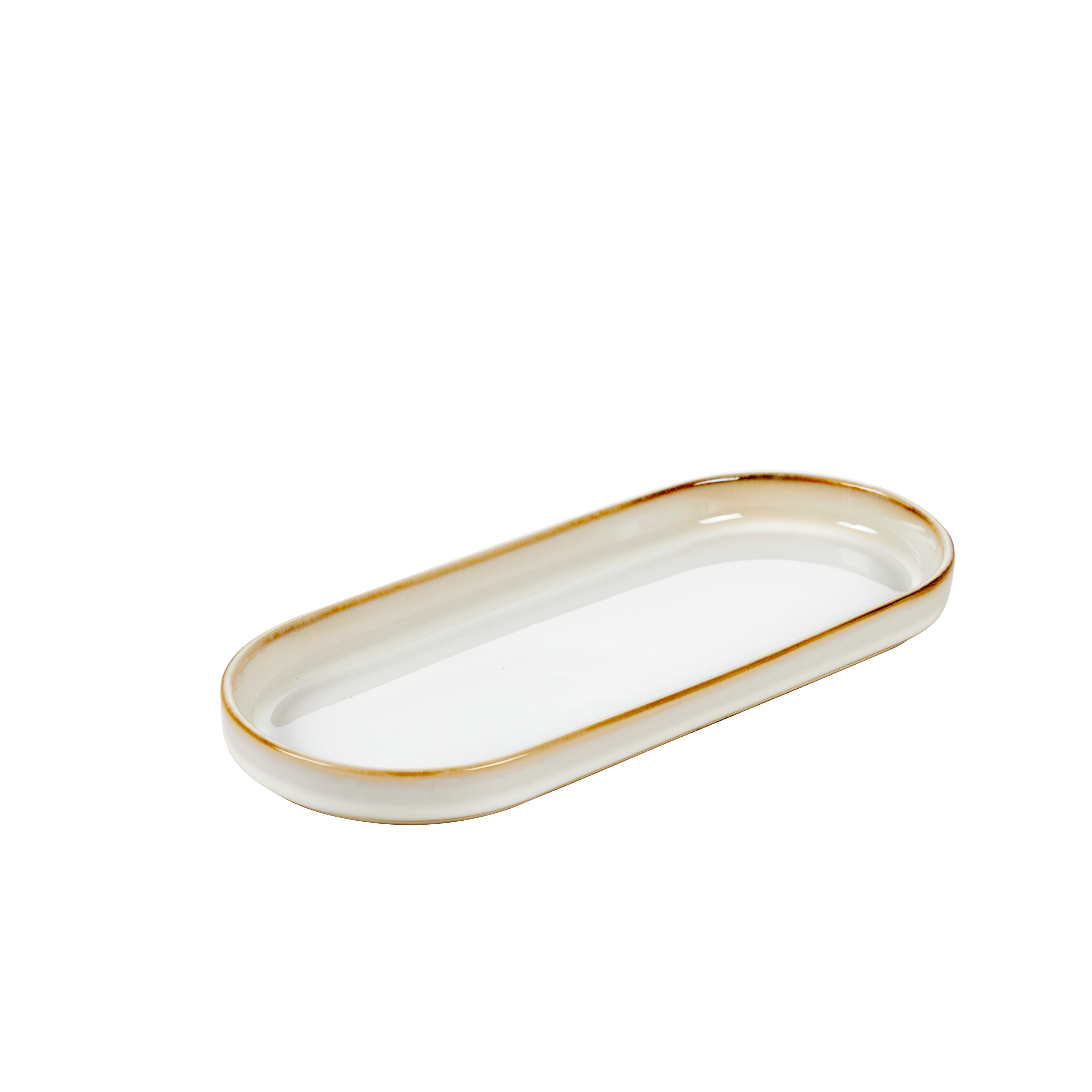 MINERAL MARBLE Bord beige - set van 4 B 25,5 x D 11 cm