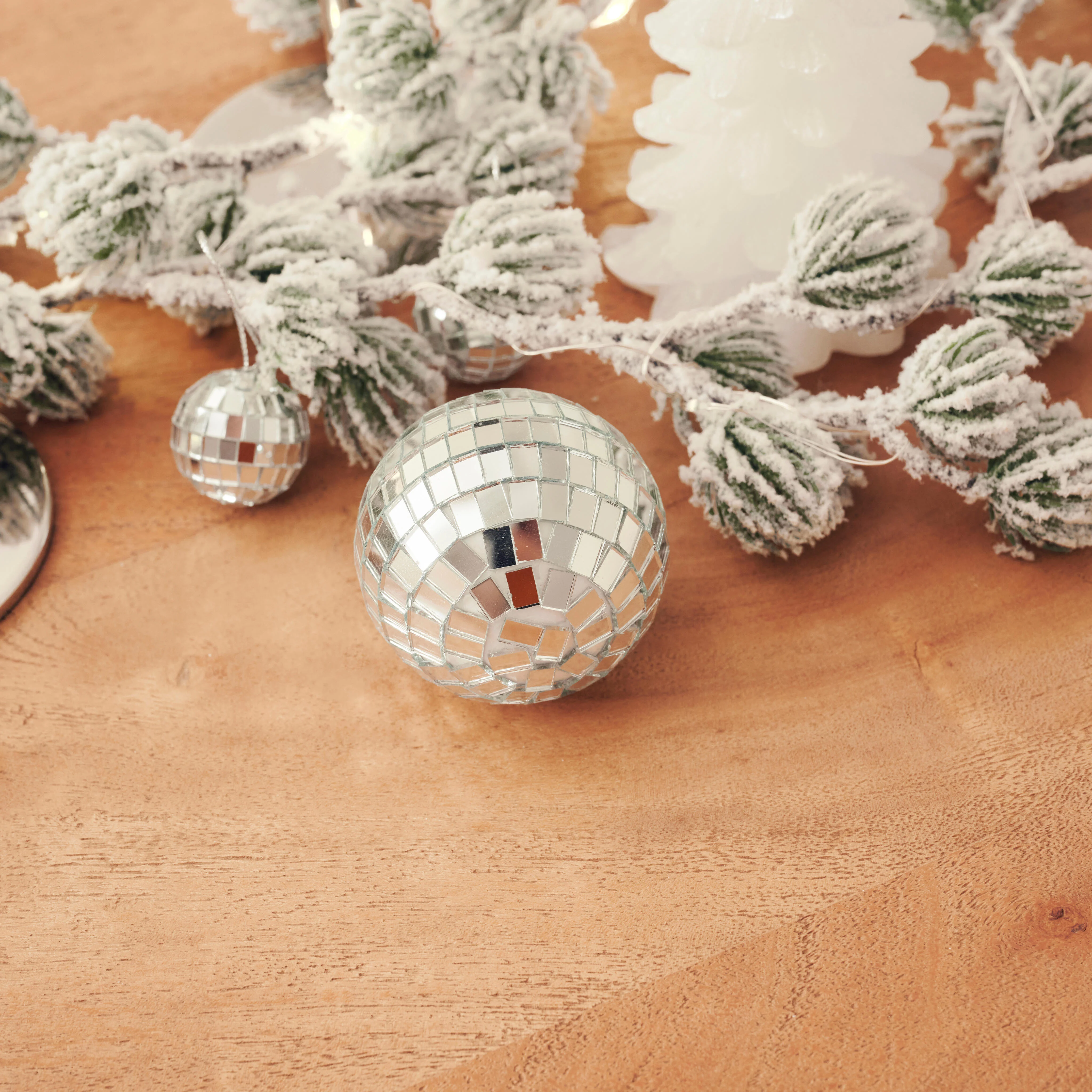DISCO Kerstballen zilverØ 6 cm