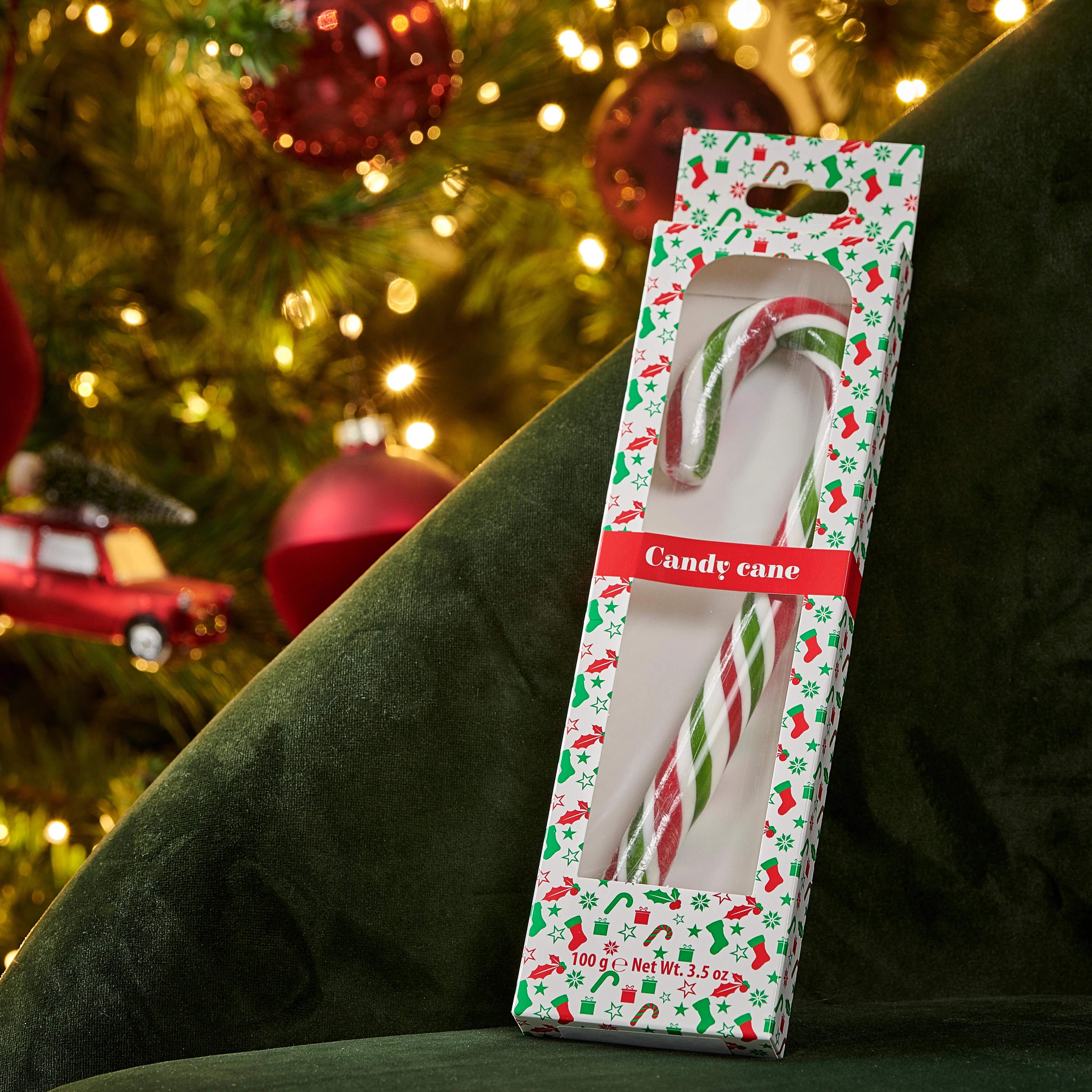X-MAS CANDY CANE Maxi suikerstok 100g multicolor