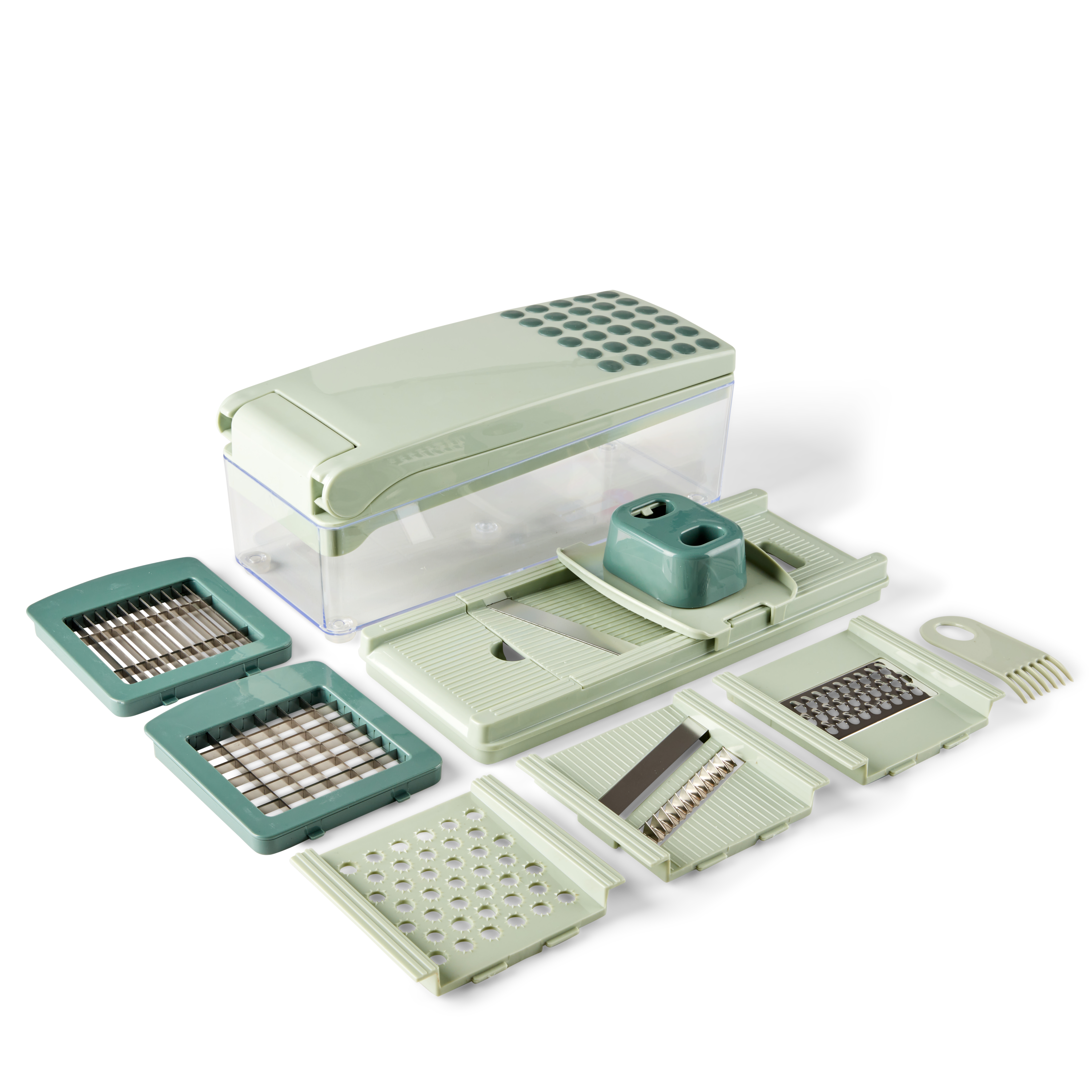 CUISINO Multi chopper groen, muntH 11 x B 11,3 x L 27 cm