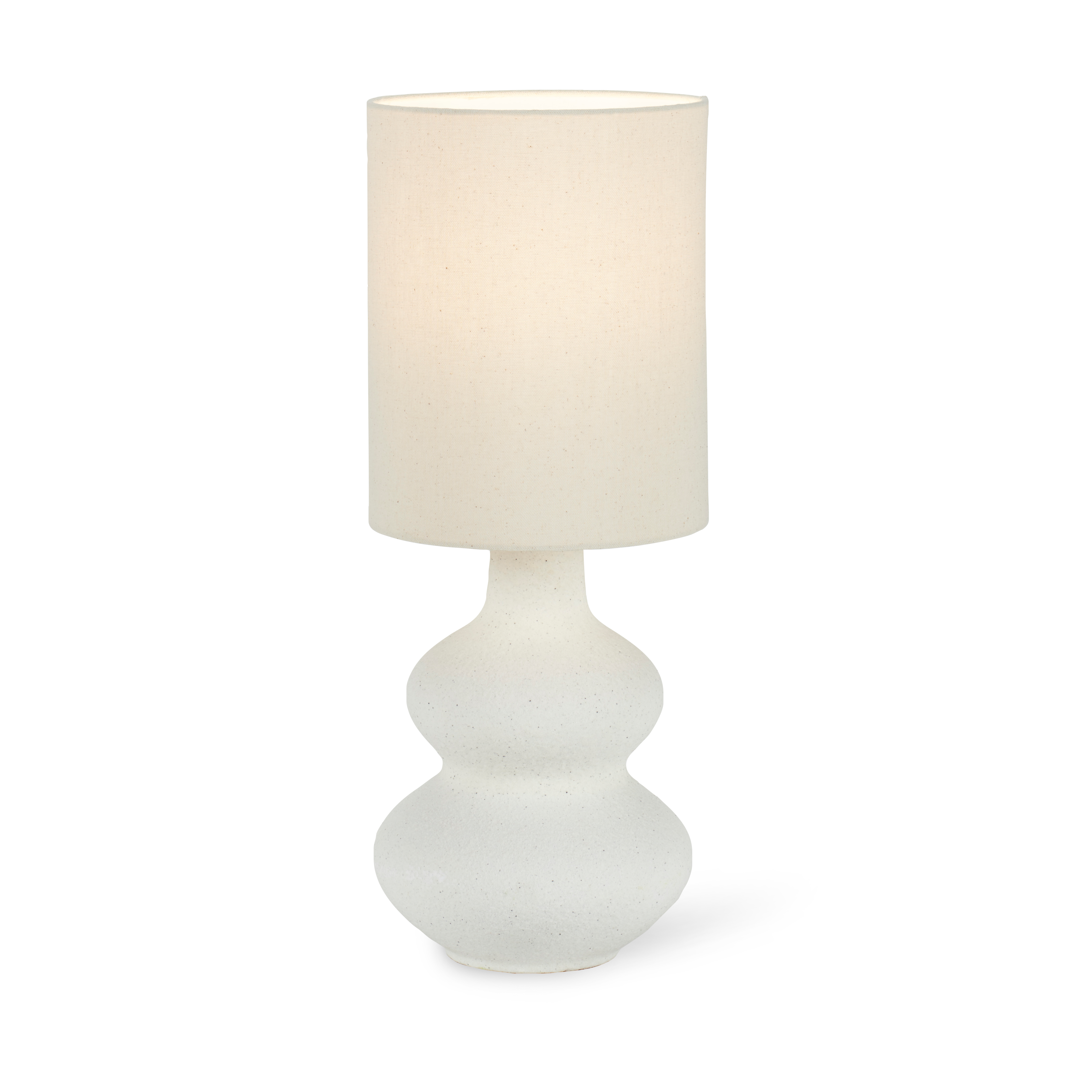 WHITESTONE Tafellamp met kap E27 gebroken witH 50 cm - Ø 20 cm