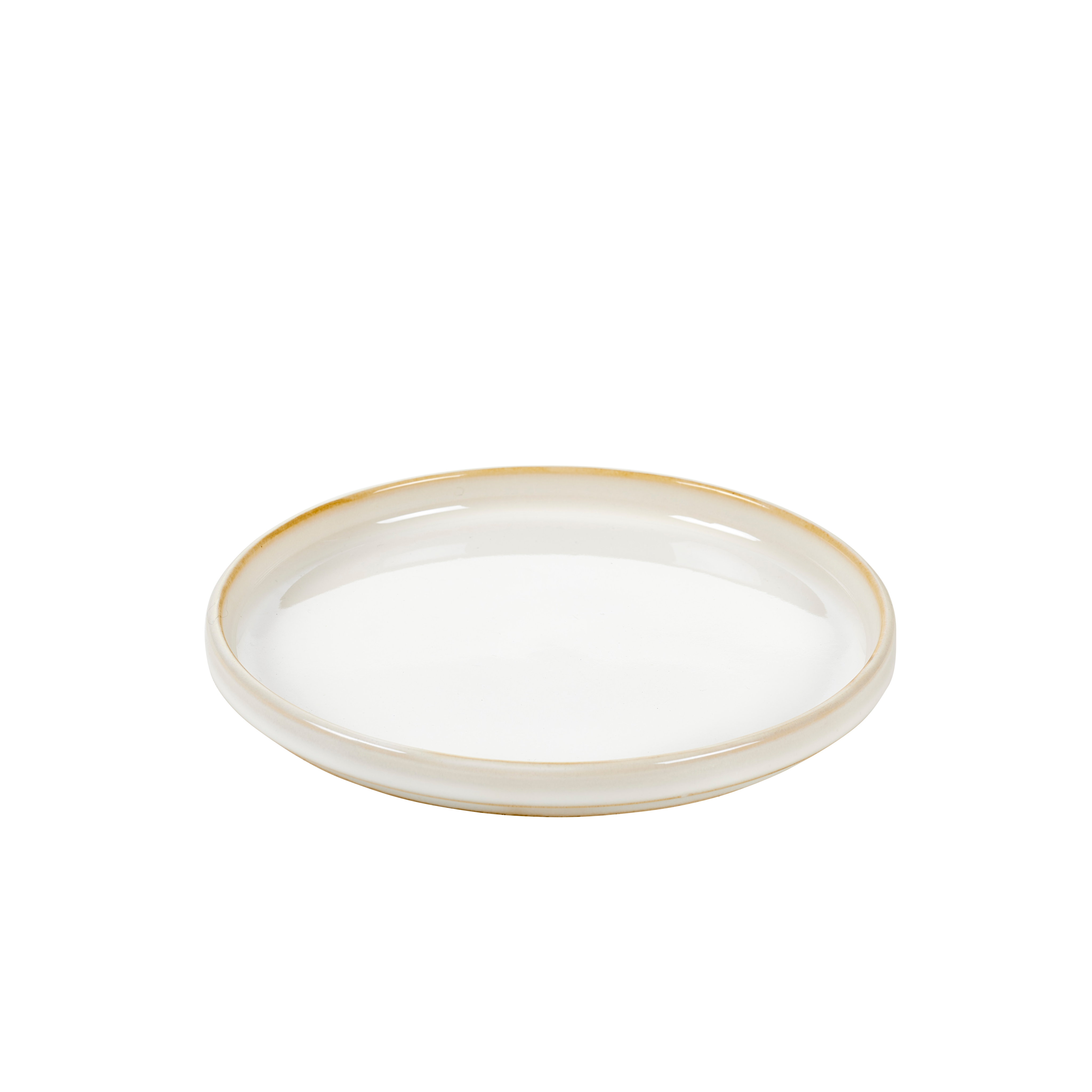 MINERAL MARBLE Bord wit - set van 4 Ø 20 cm